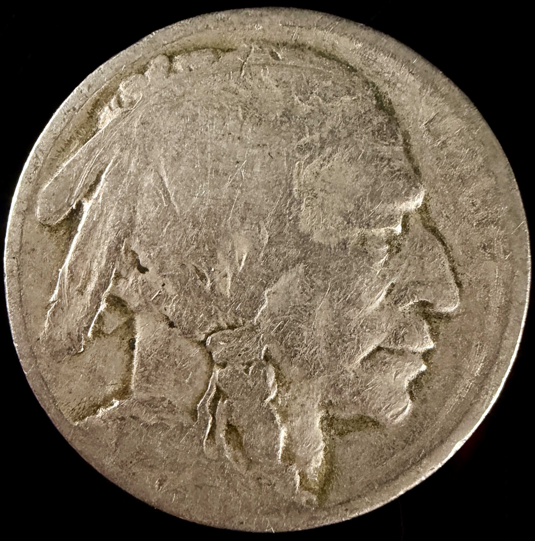 A Collection of US Buffalo Five-Cent Coins