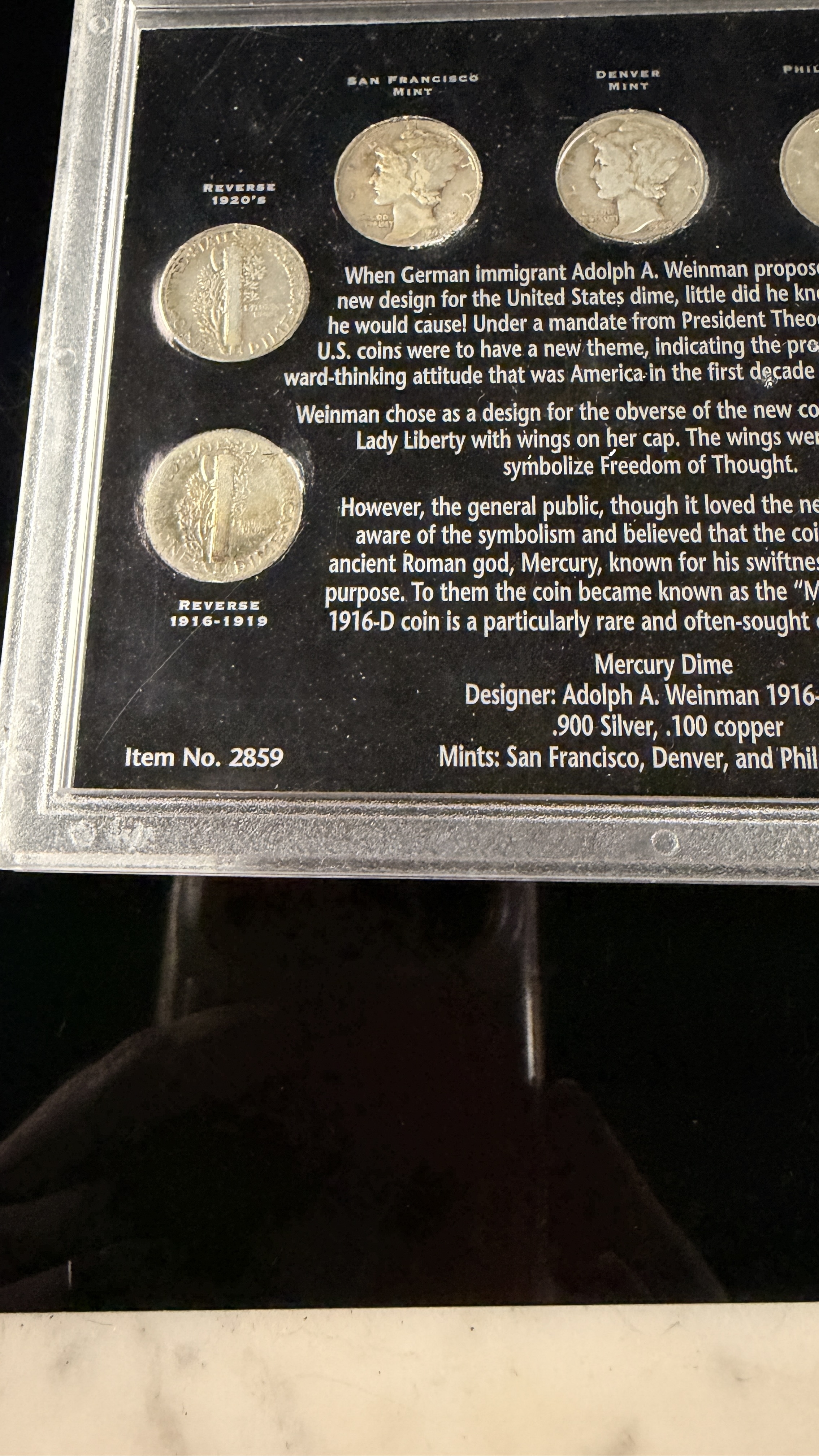 US 1916-1945 Mercury Dime Set, .900 Silver