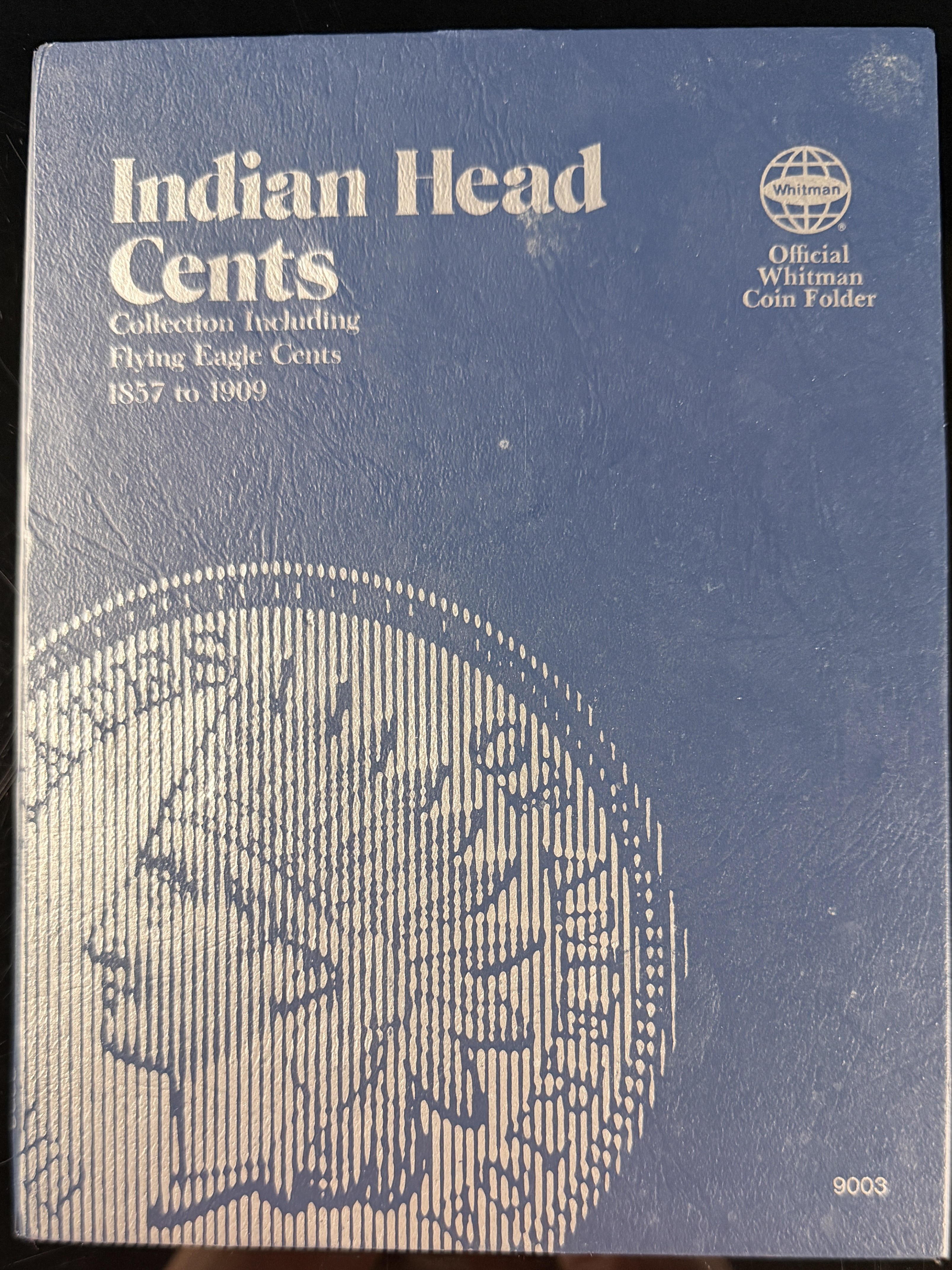US 1881-1909 Indian Head Cent Collection, Bronze, Whitman Folder 9003