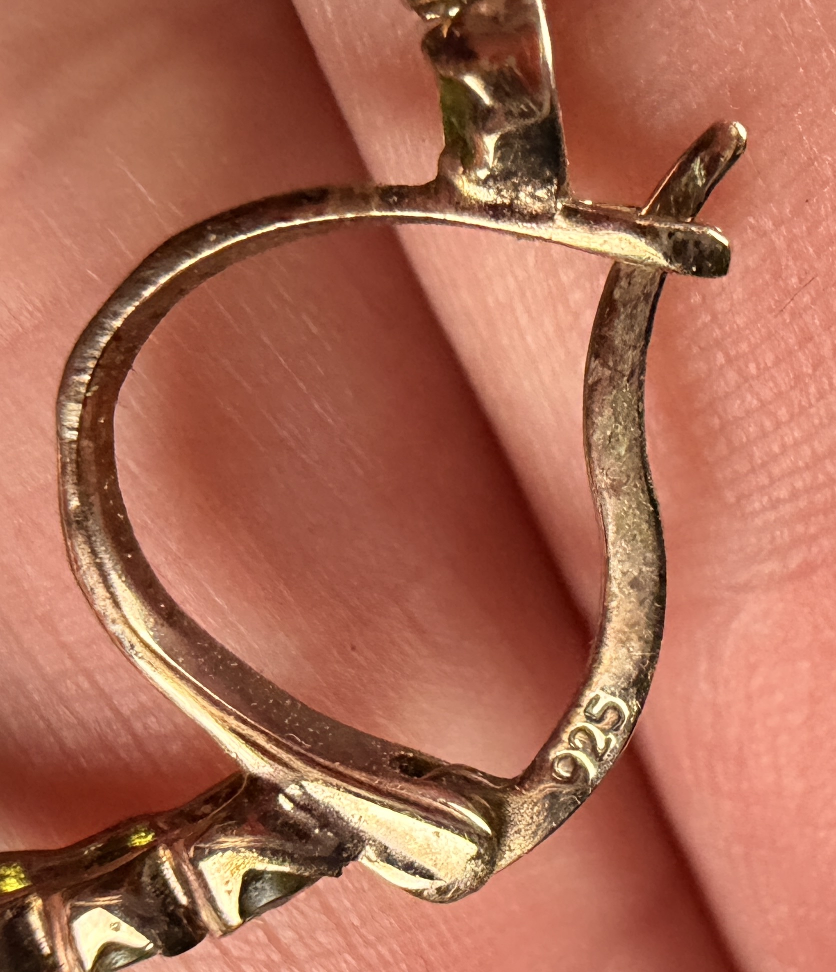 A Trio of Gilt Sterling Silver and Peridot Eternity-Style Jewelry