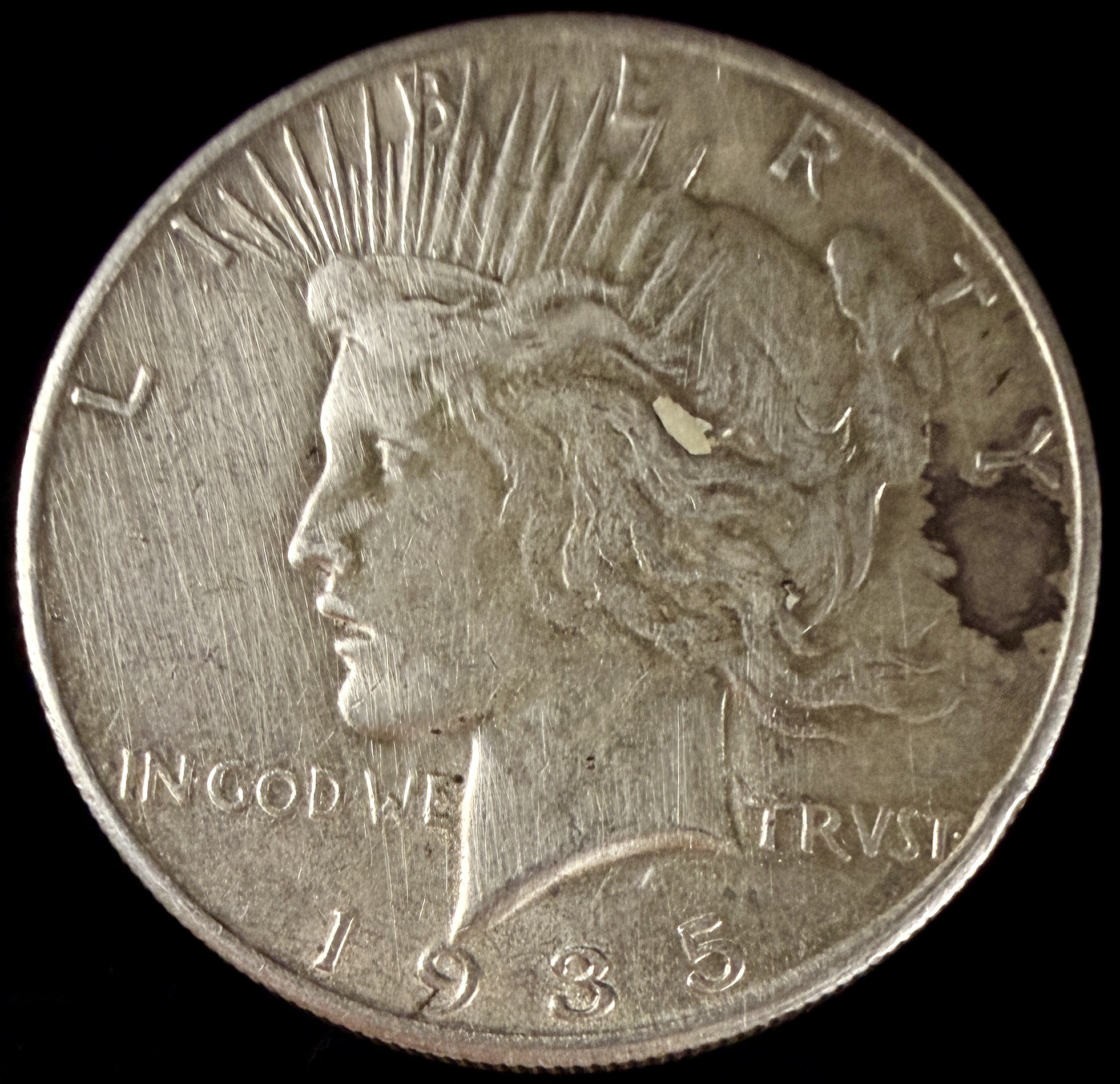 US 1935-S Peace Silver Dollar
