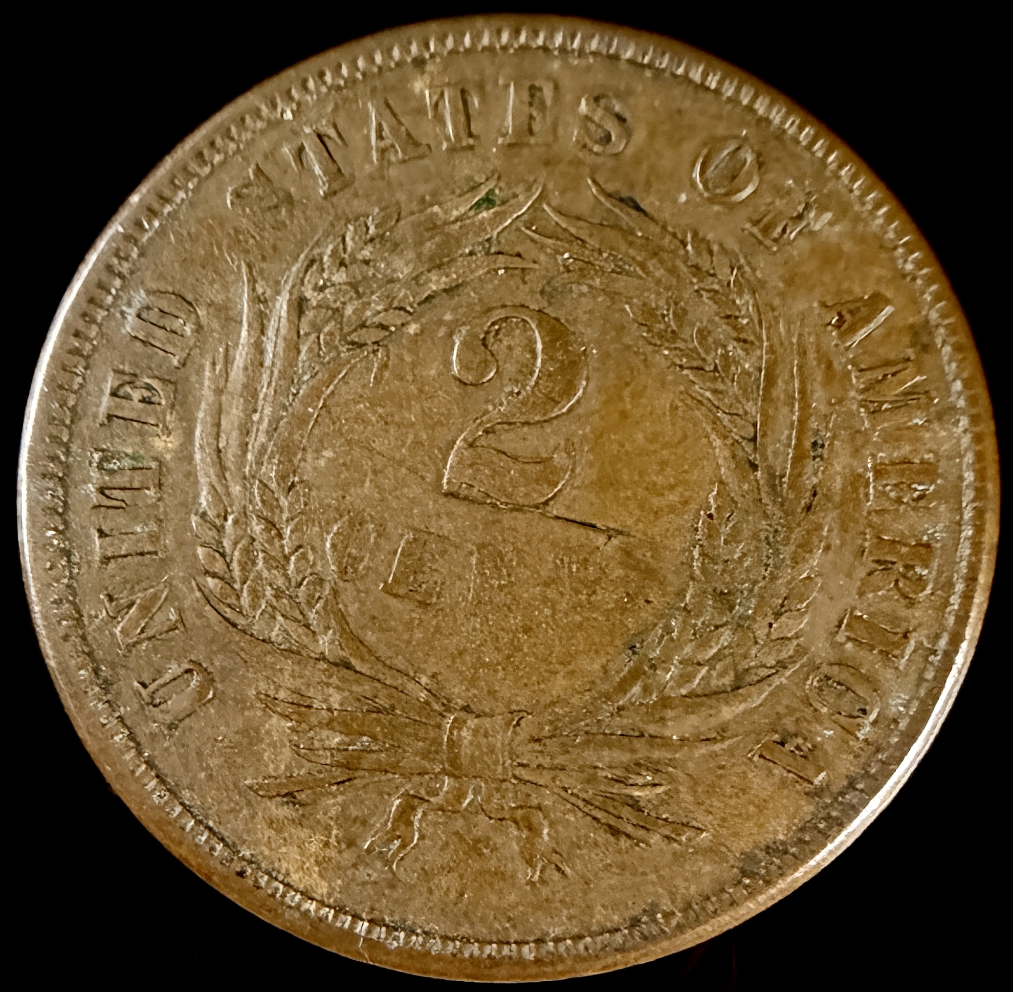 1865 US Two-Cent Piece