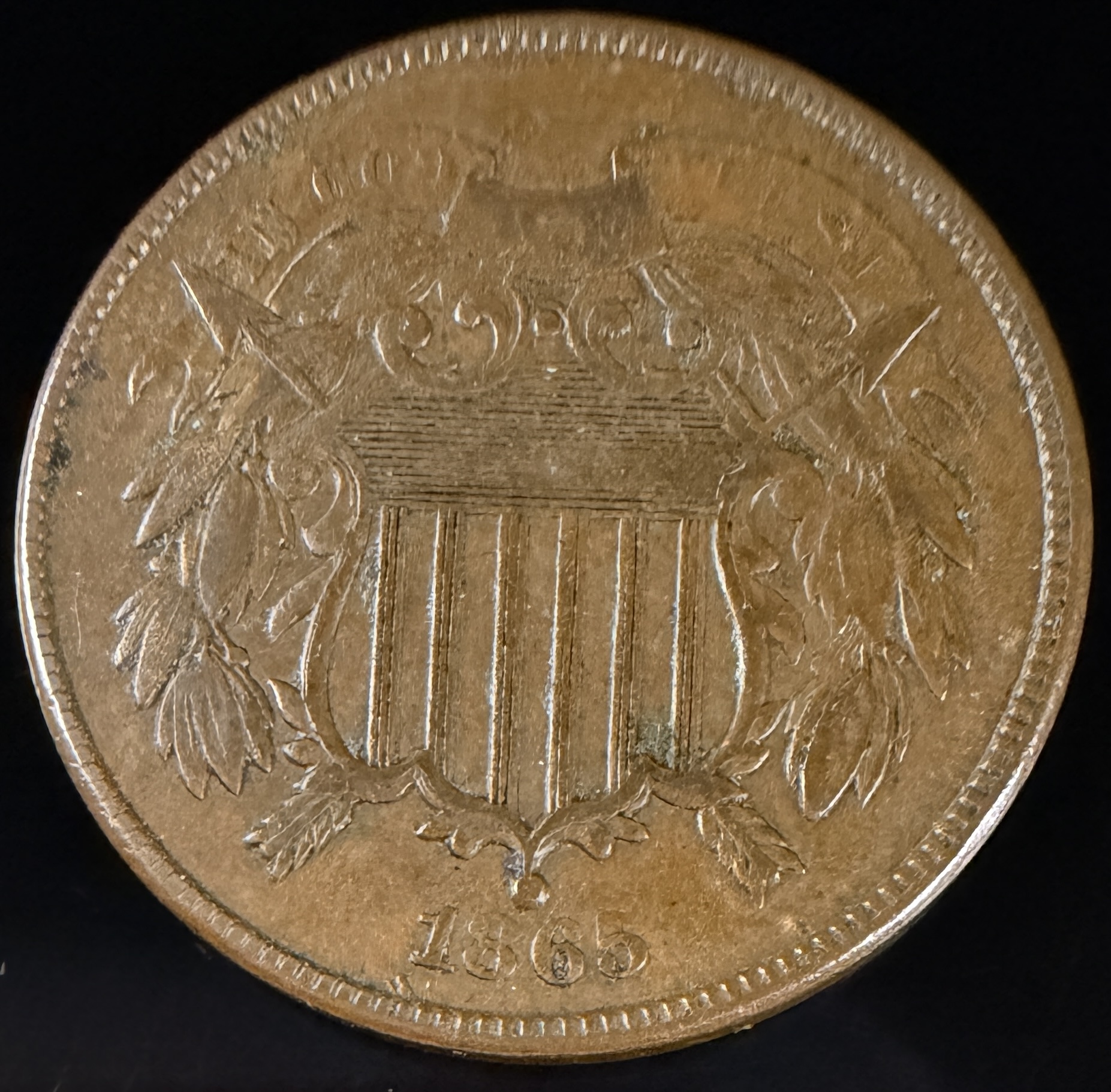1865 US Two-Cent Piece