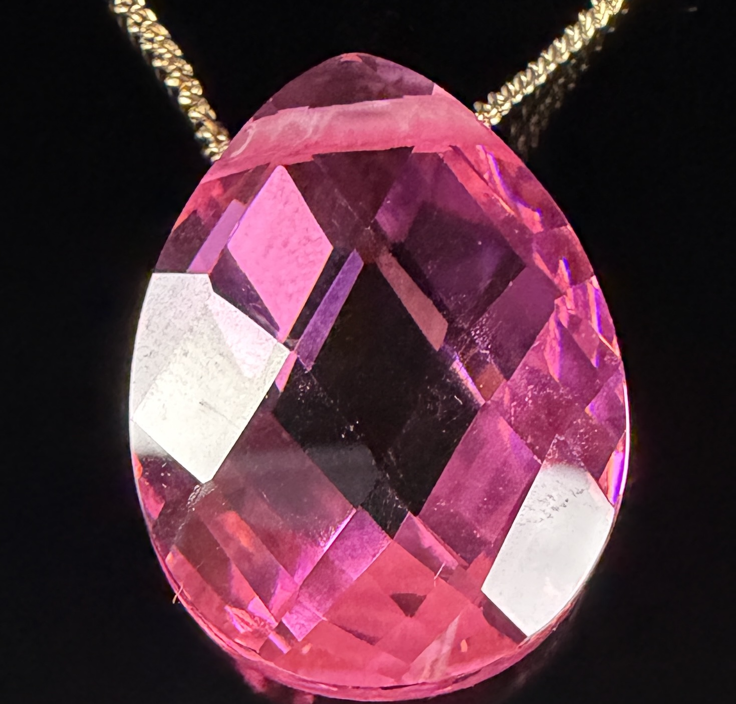A Pair of Technibond Classic 18kt Gold-Bonded Sterling Silver Gemstone Pendant Necklaces