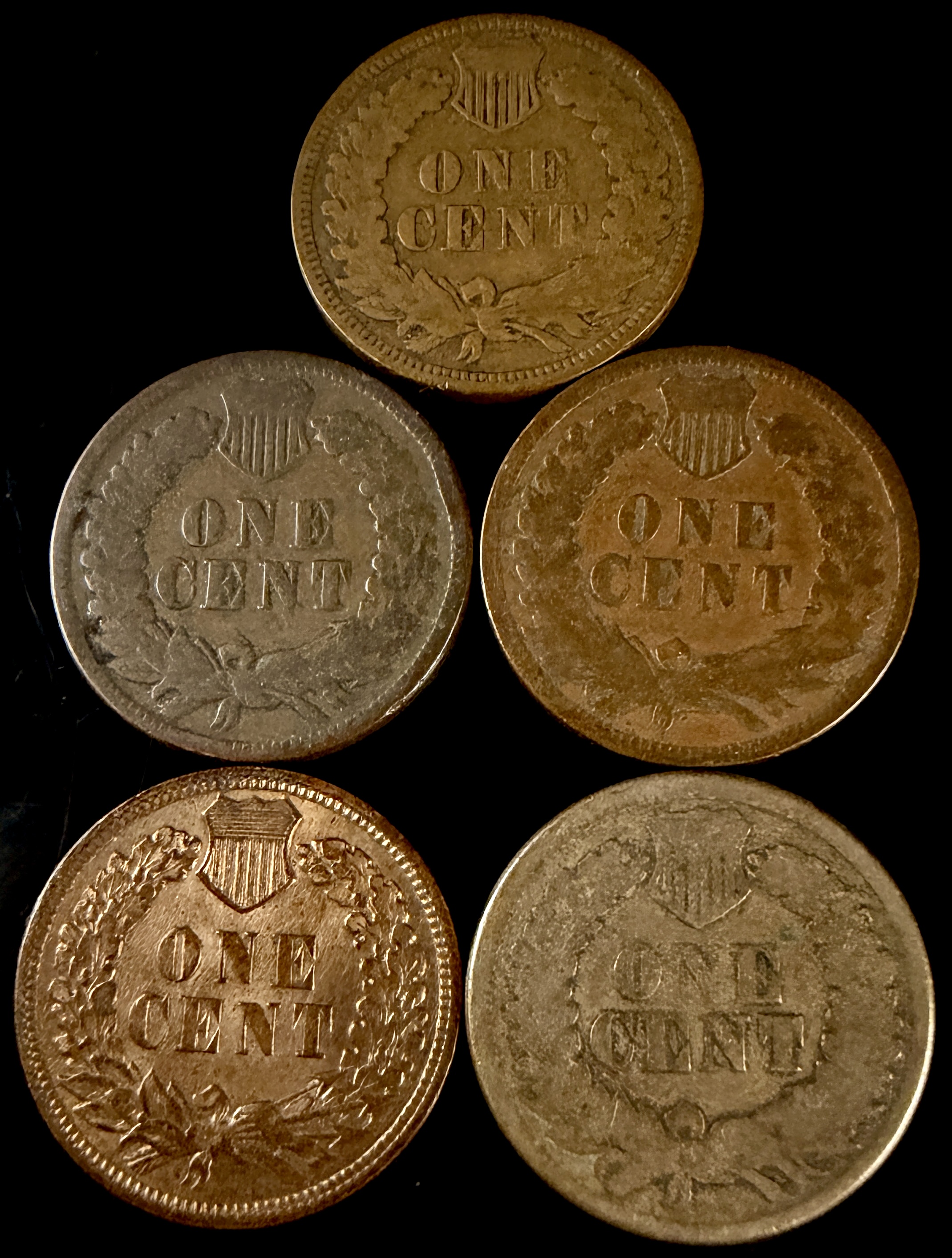 A Lot of 18 US Indian Head Cents