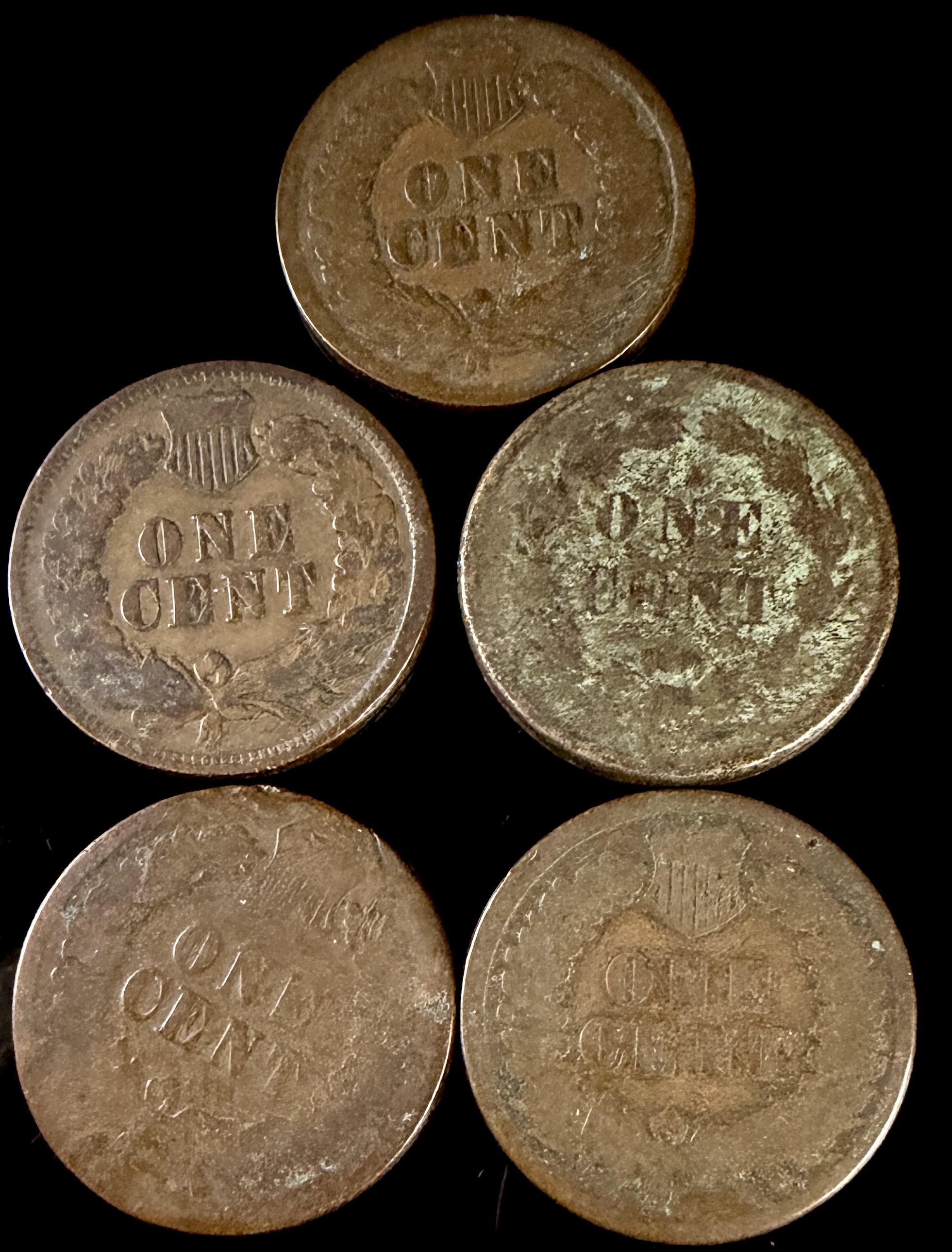 A Lot of 18 US Indian Head Cents