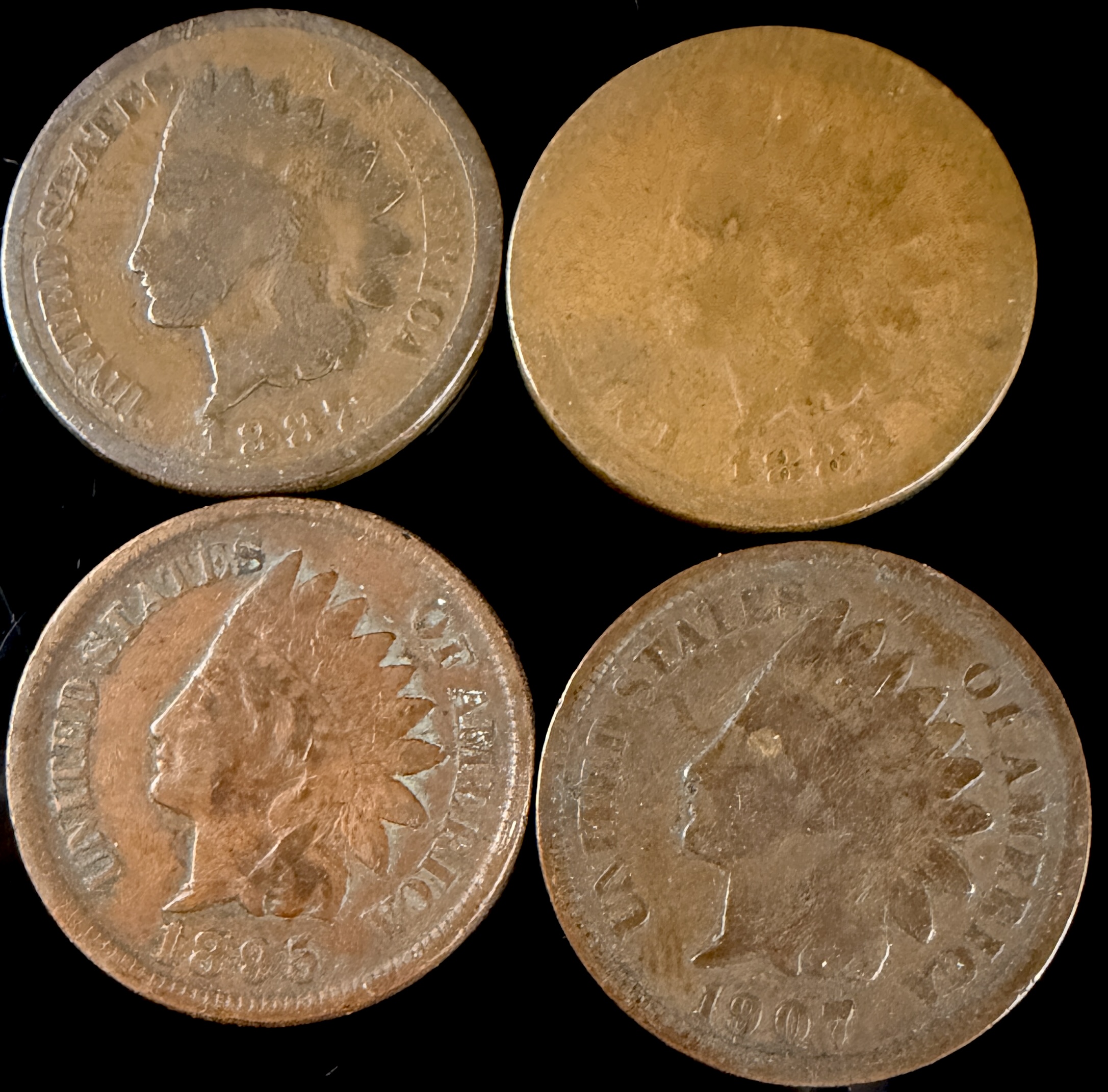 A Lot of 18 US Indian Head Cents