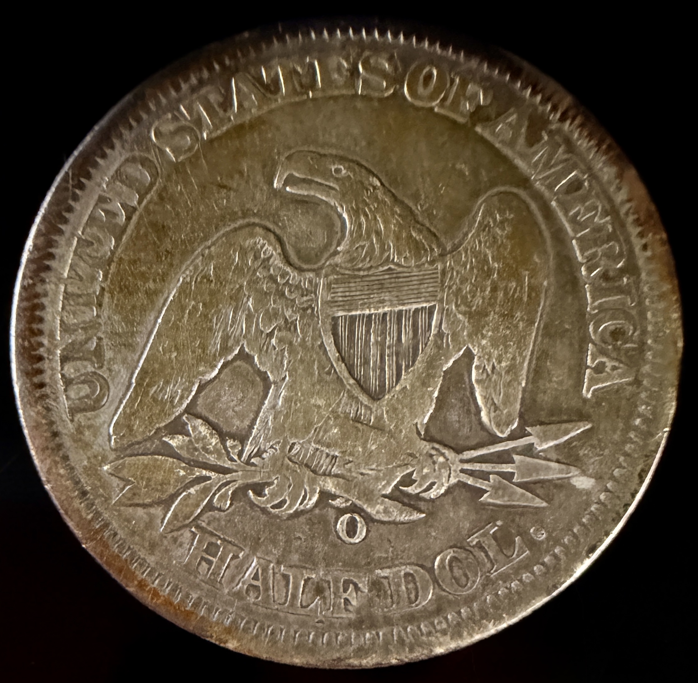 US 1856-O Seated Liberty Half Dollar