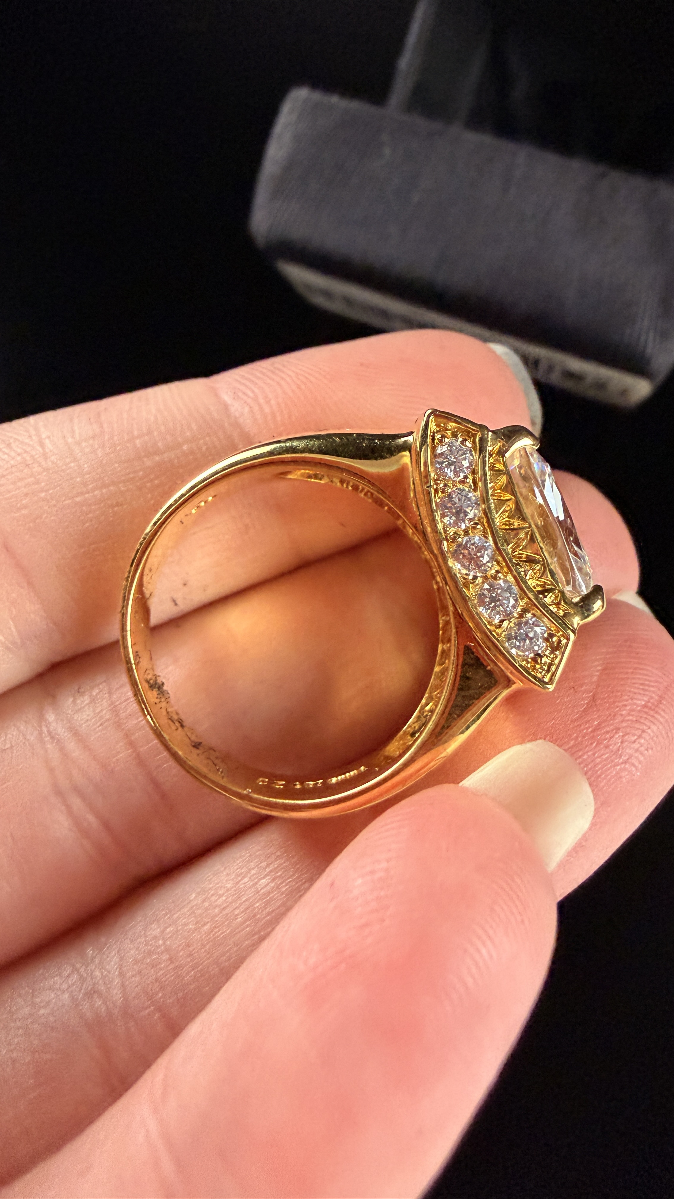 Victoria Wieck 18K HGE Gold-Tone Cubic Zirconia Cocktail Ring