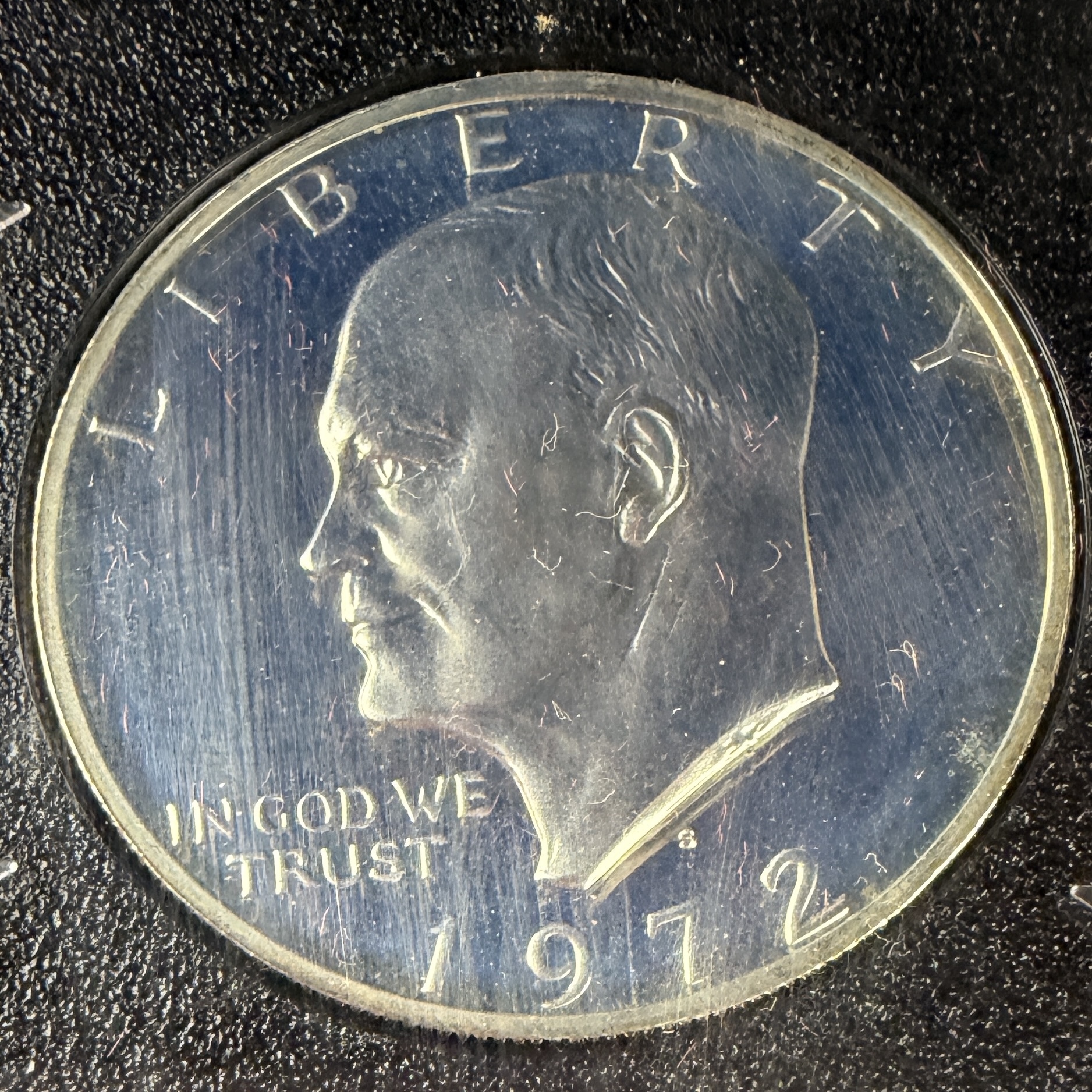 US 1972-S Eisenhower 40% Silver Proof Dollar in Original Government Packaging