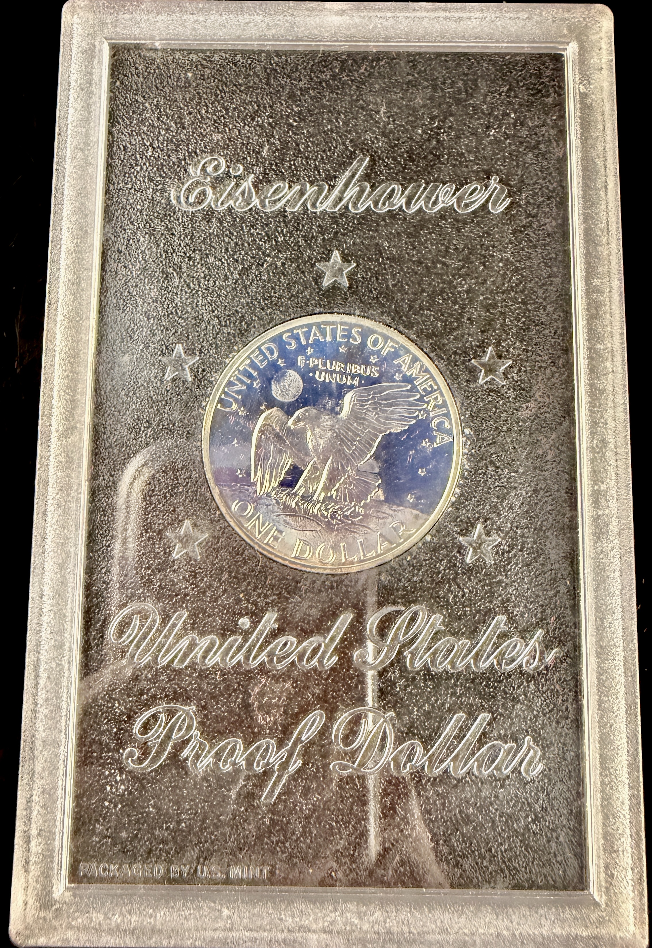 US 1972-S Eisenhower 40% Silver Proof Dollar in Original Government Packaging