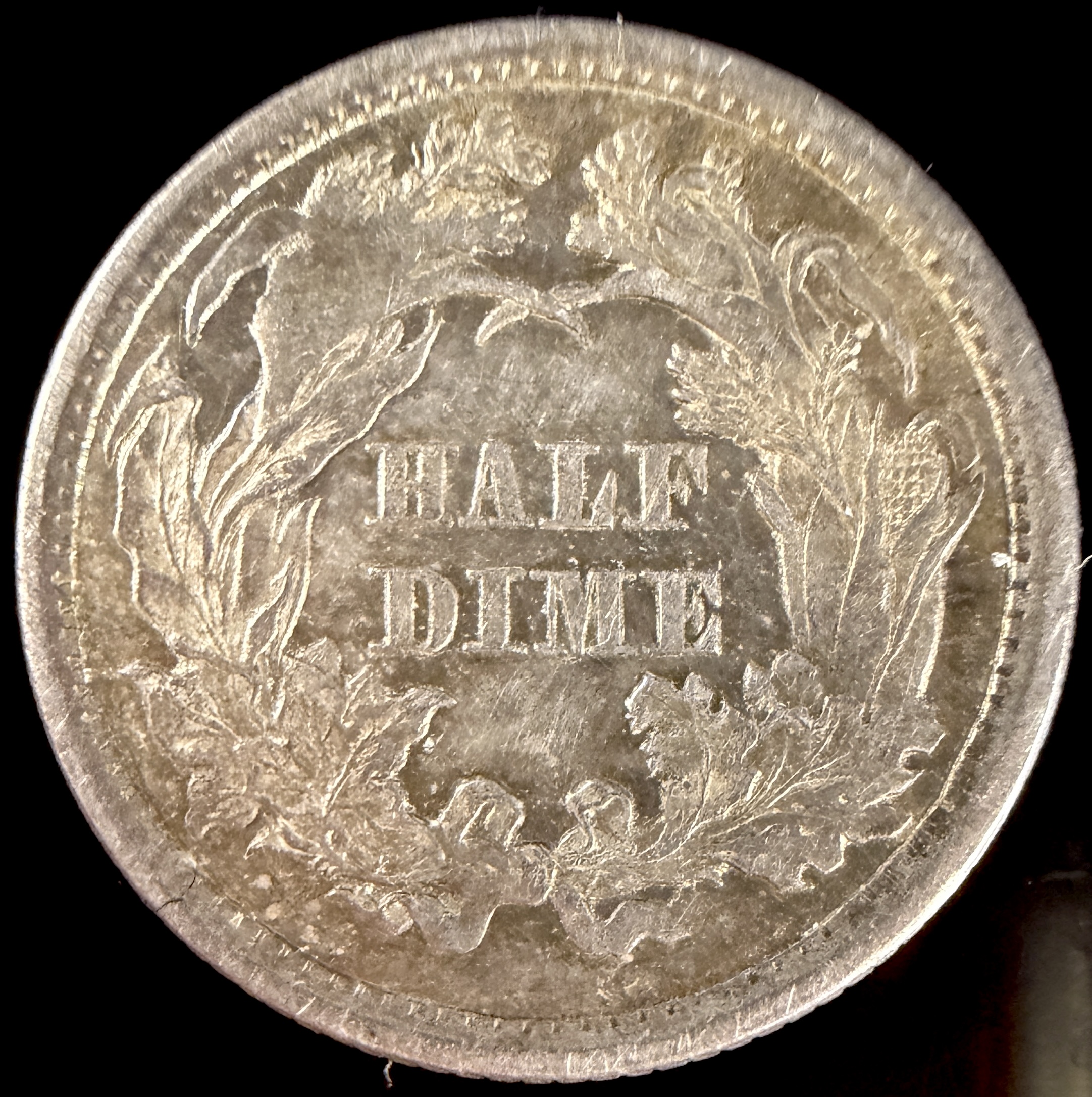 1871 US Seated Liberty Silver Half Dime