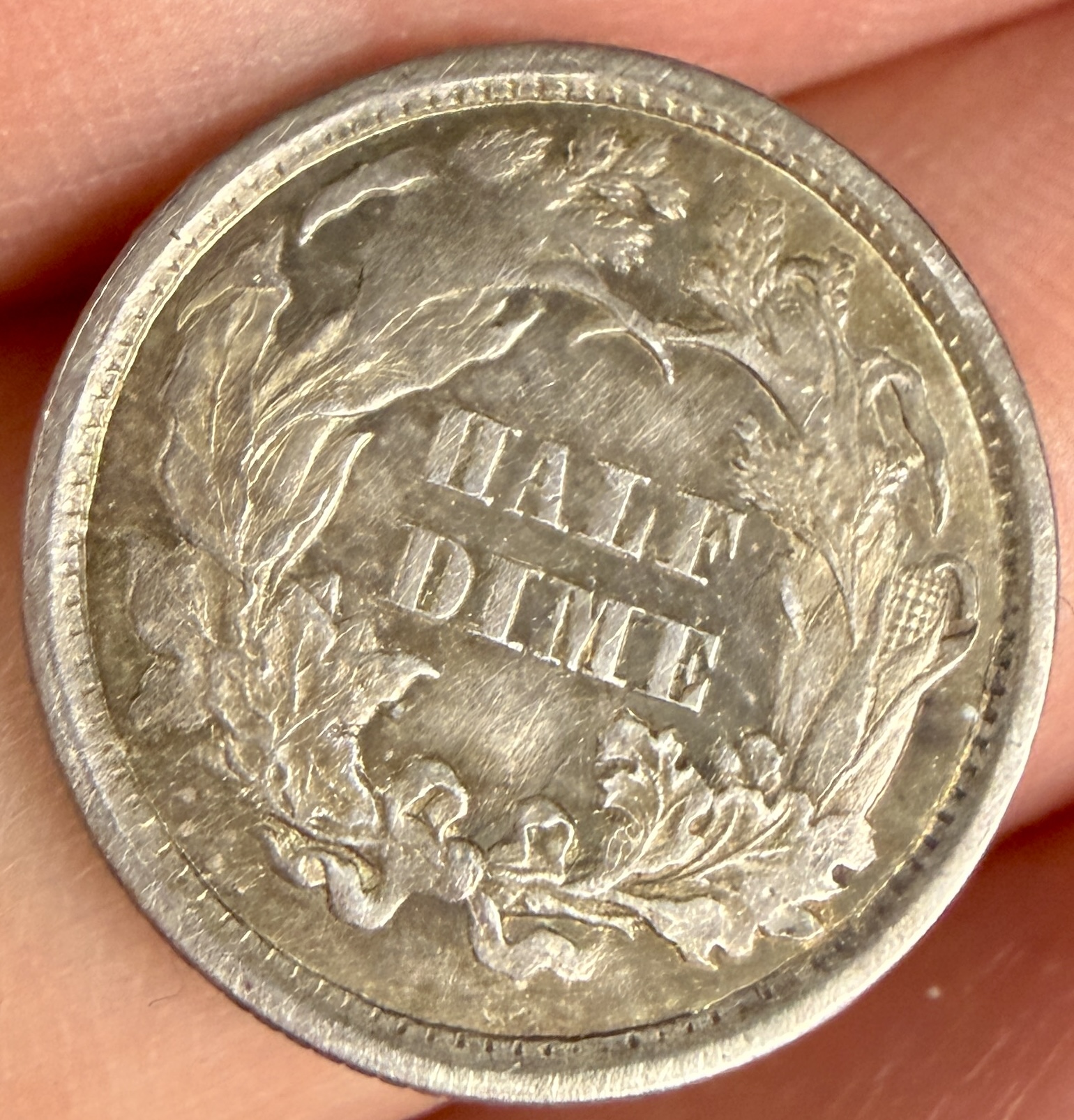 1871 US Seated Liberty Silver Half Dime