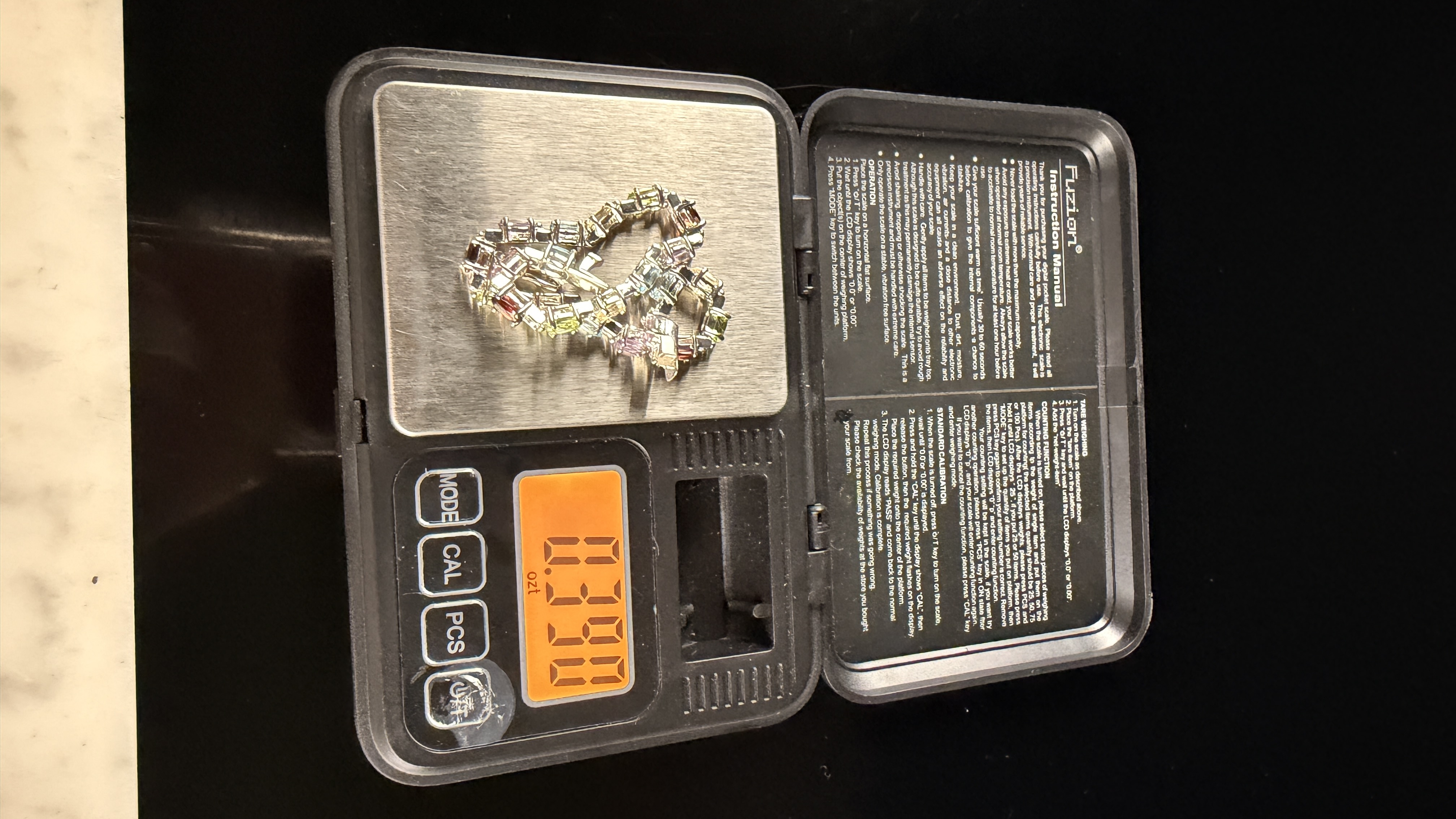 Sterling Silver Multi-Gemstone Tennis Bracelet