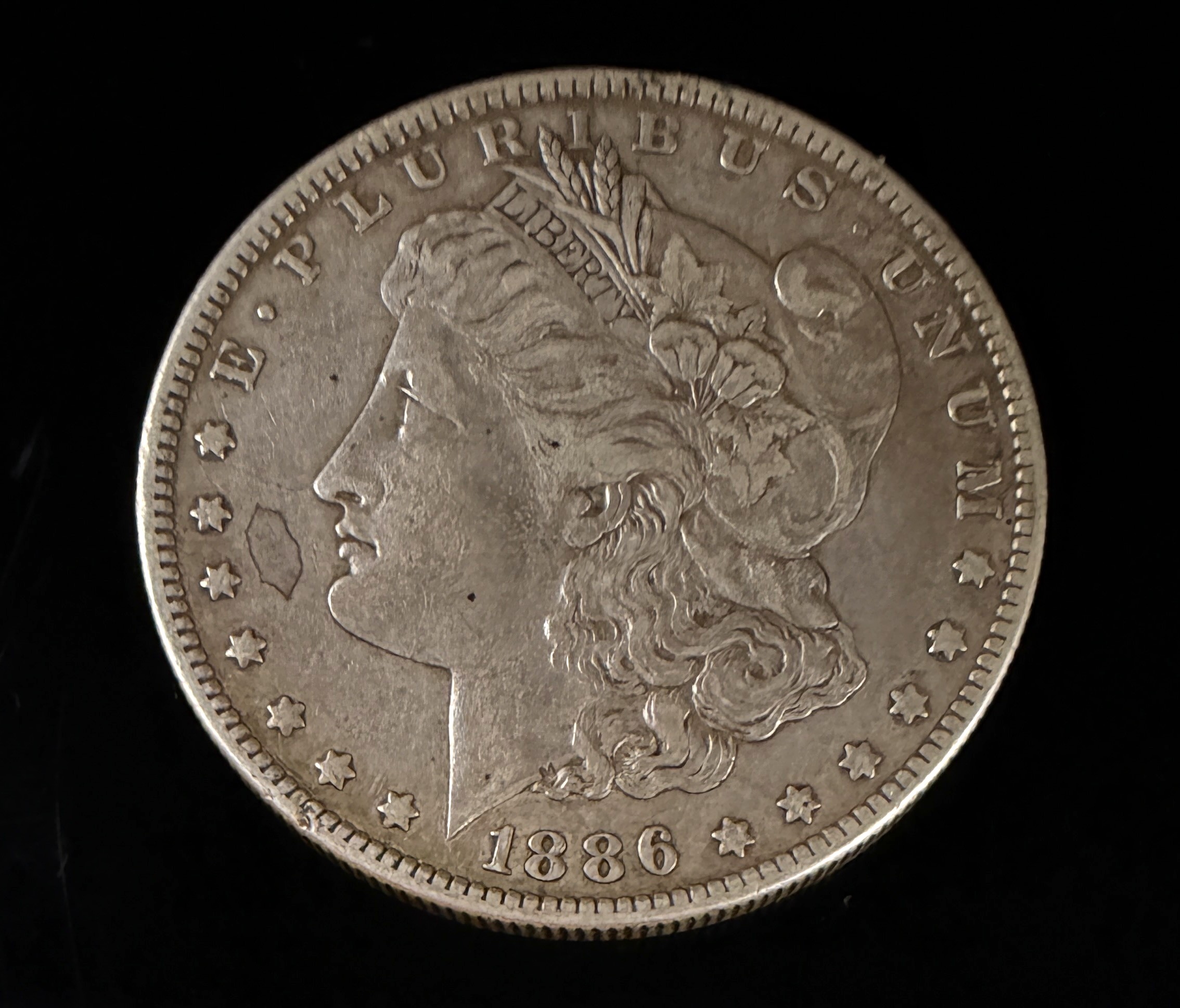 US 1886-O Morgan Silver Dollar
