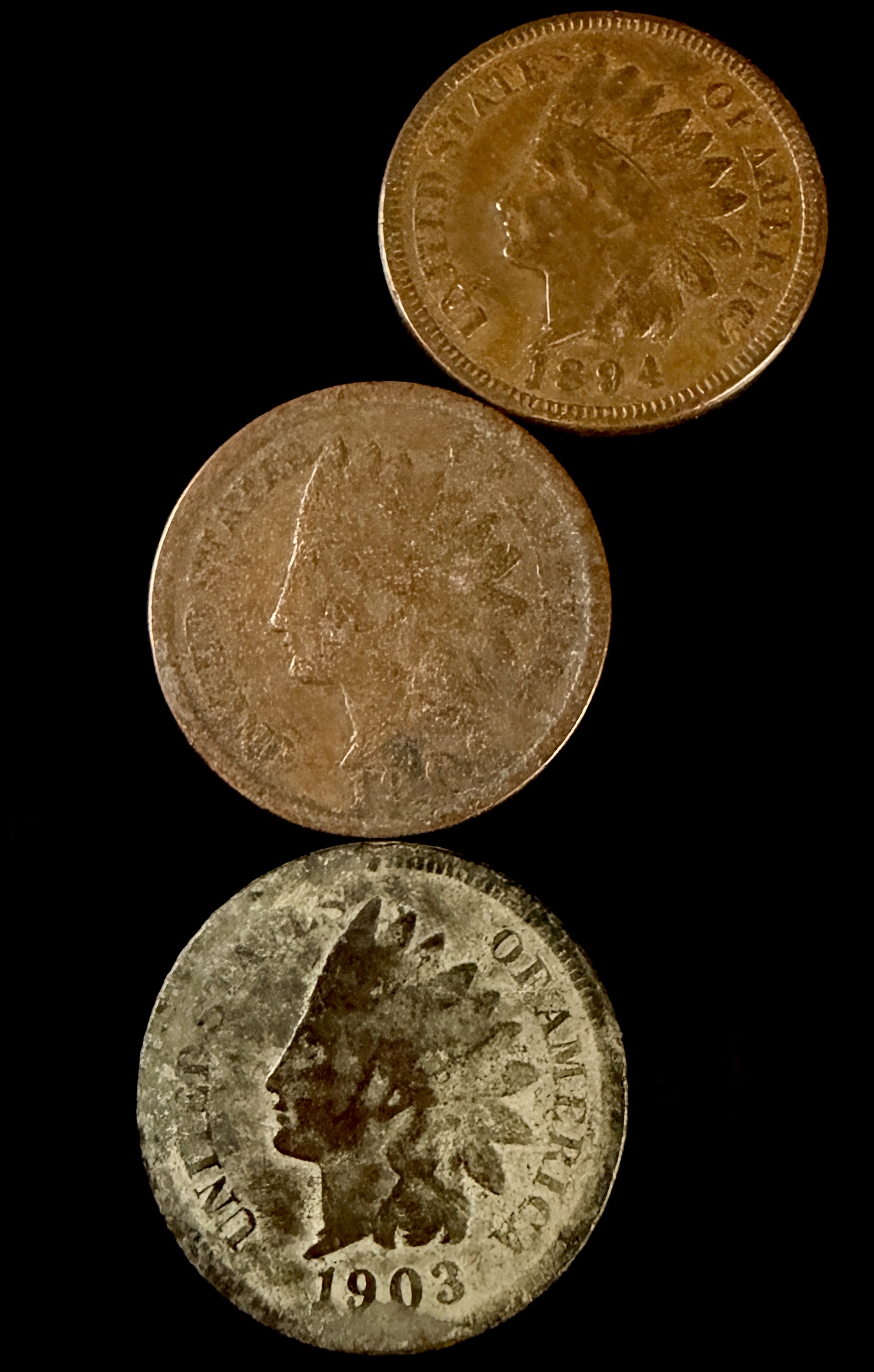 A Group of US Indian Head Cents