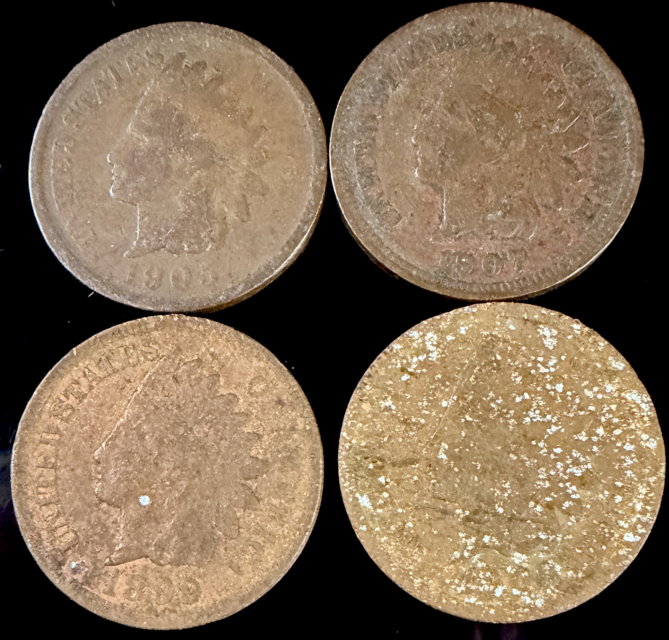 A Group of US Indian Head Cents