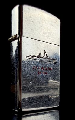 Vintage US Navy Zippo Windproof Lighter USS Decatur DD-936. This is a vintage Zippo windproof 