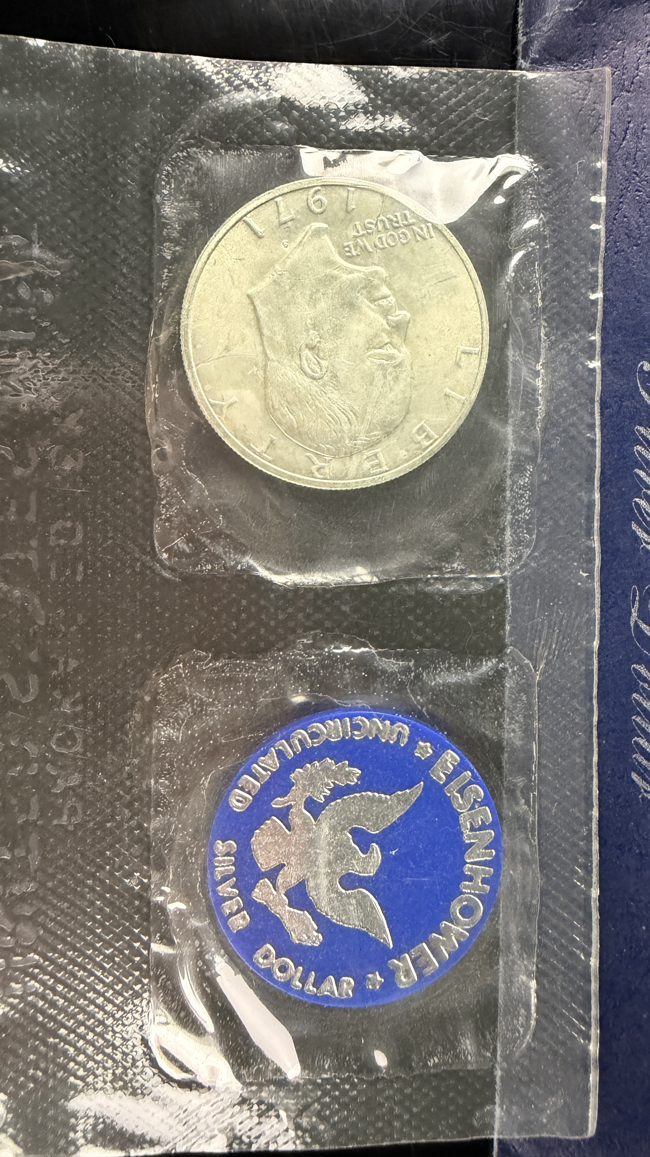 US 1971-S Eisenhower Uncirculated 40% Silver Dollar