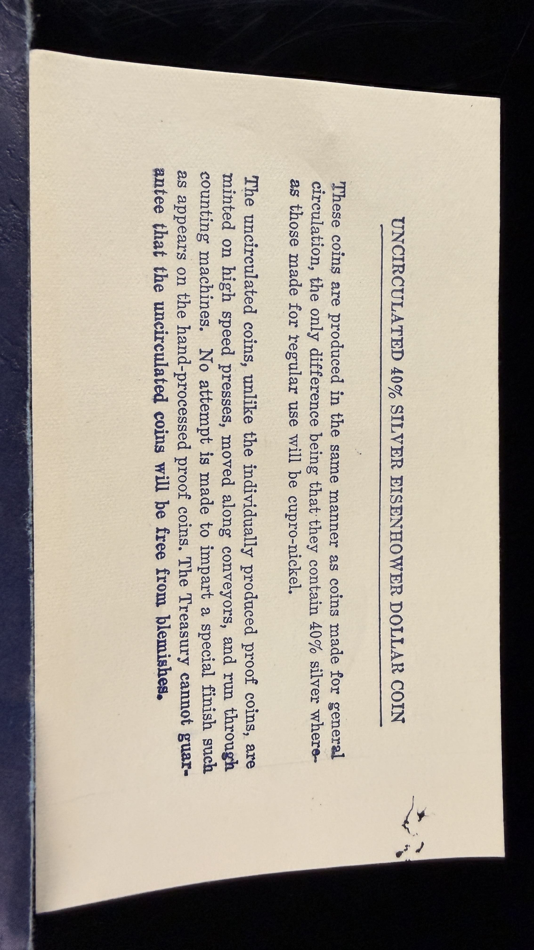 US 1971-S Eisenhower Uncirculated 40% Silver Dollar