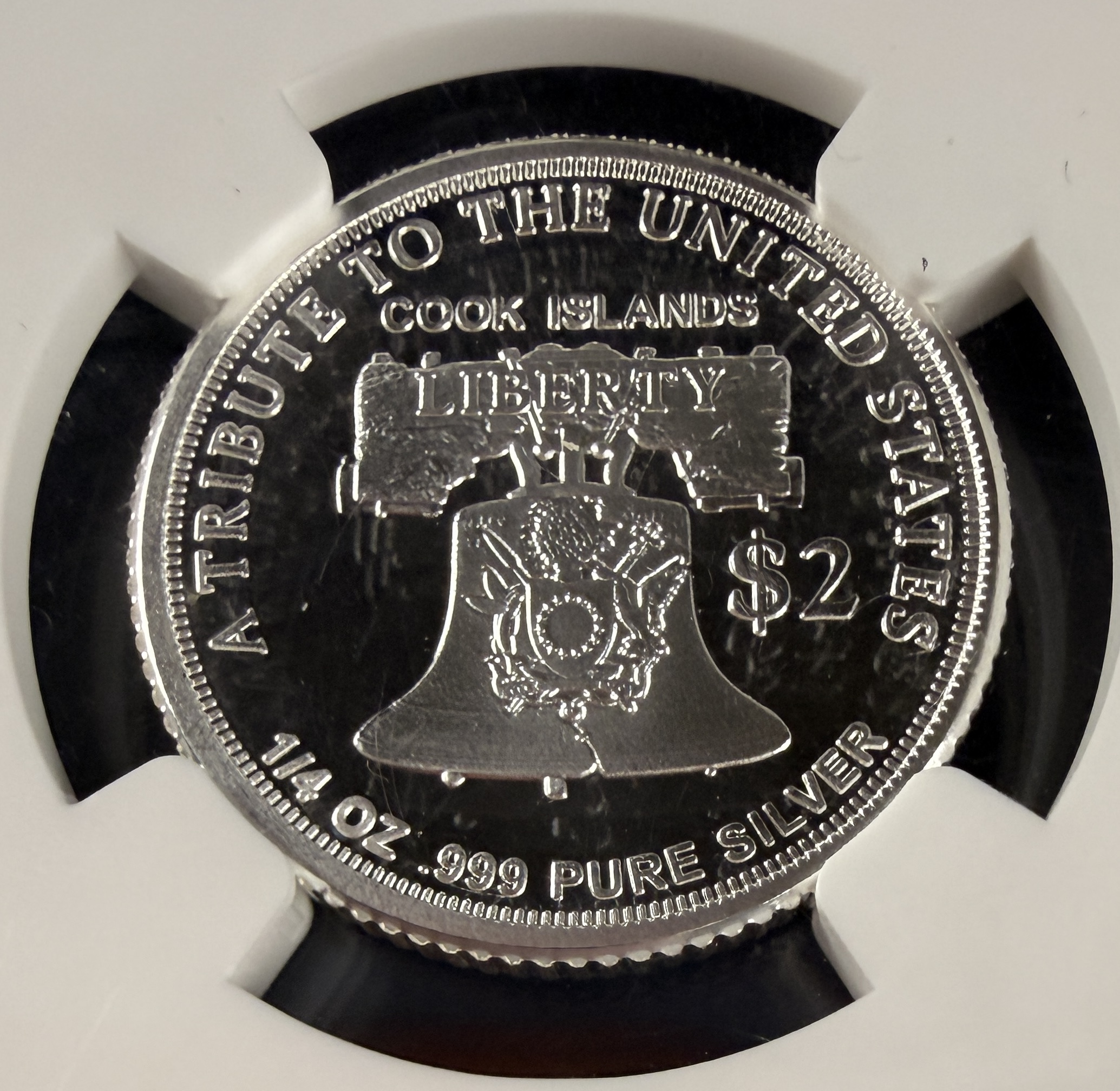 2025 Cook Islands $2 American Double Eagle 0.25 oz Silver NGC PF 70 Ultra Cameo