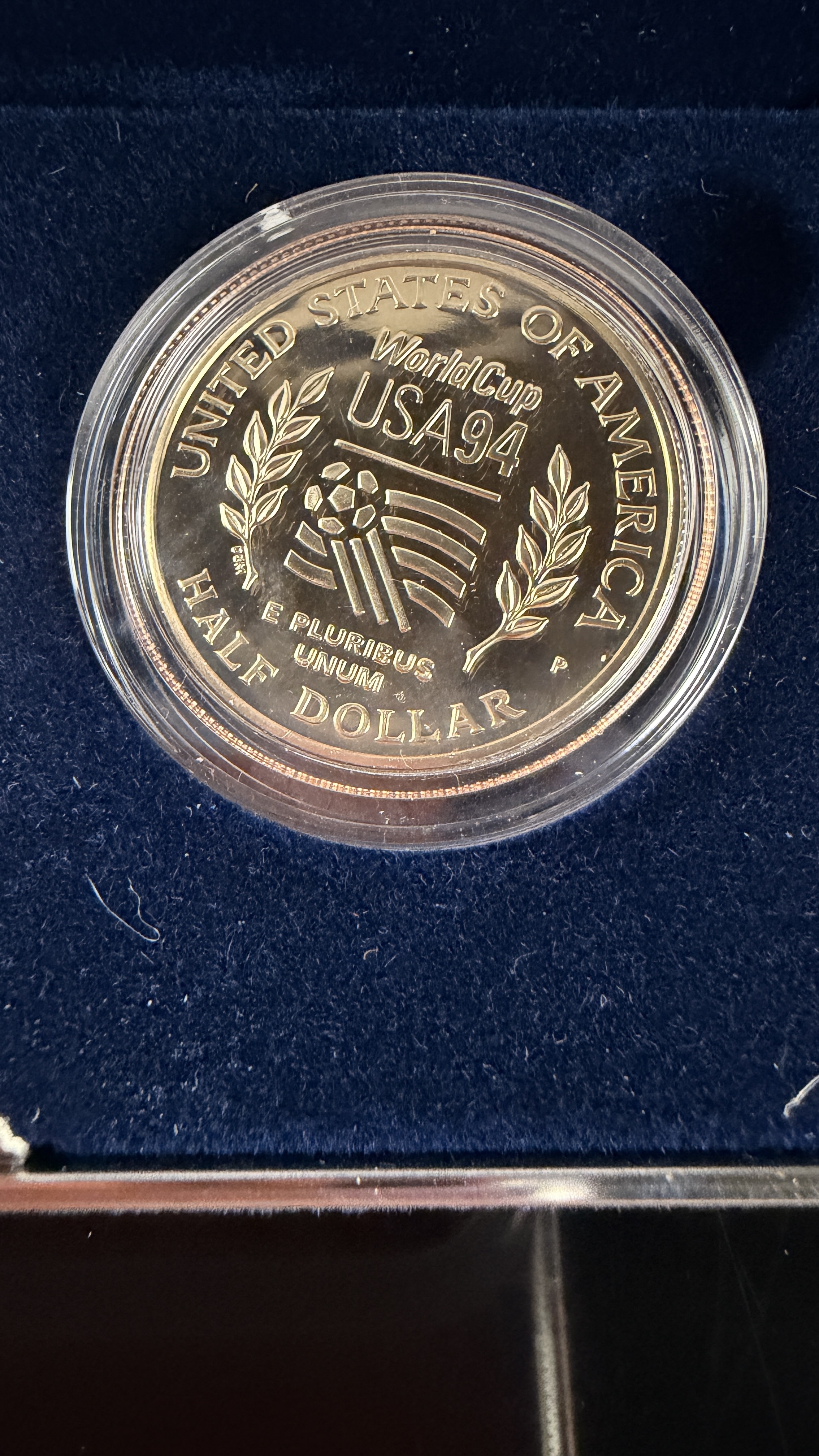90% Silver Pair of 1994 US World Cup USA Commemorative Proof Coins