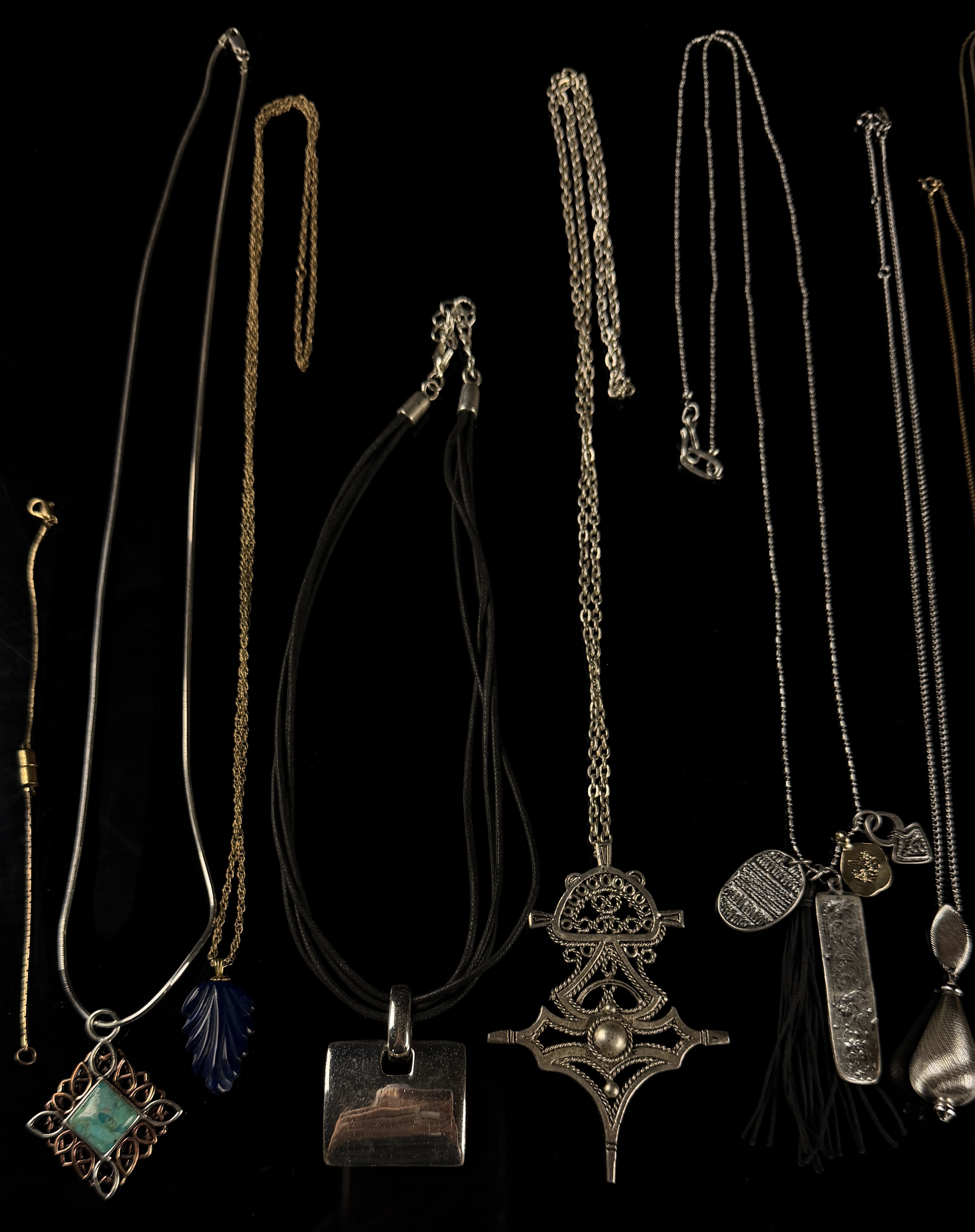 Twelve Assorted Sterling Silver and Vintage Costume Jewelry Pieces Including Sarah Coventry