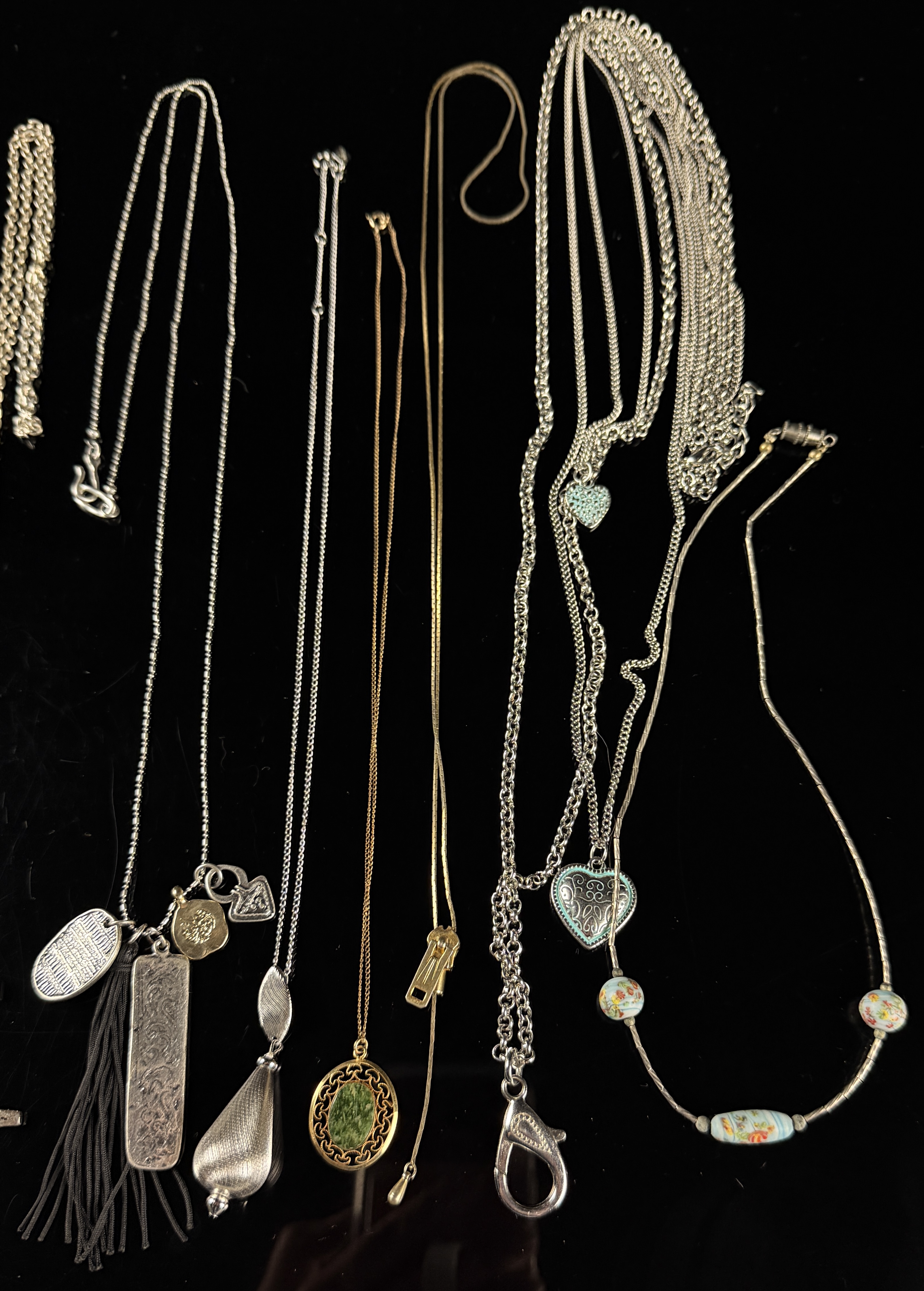 Twelve Assorted Sterling Silver and Vintage Costume Jewelry Pieces Including Sarah Coventry