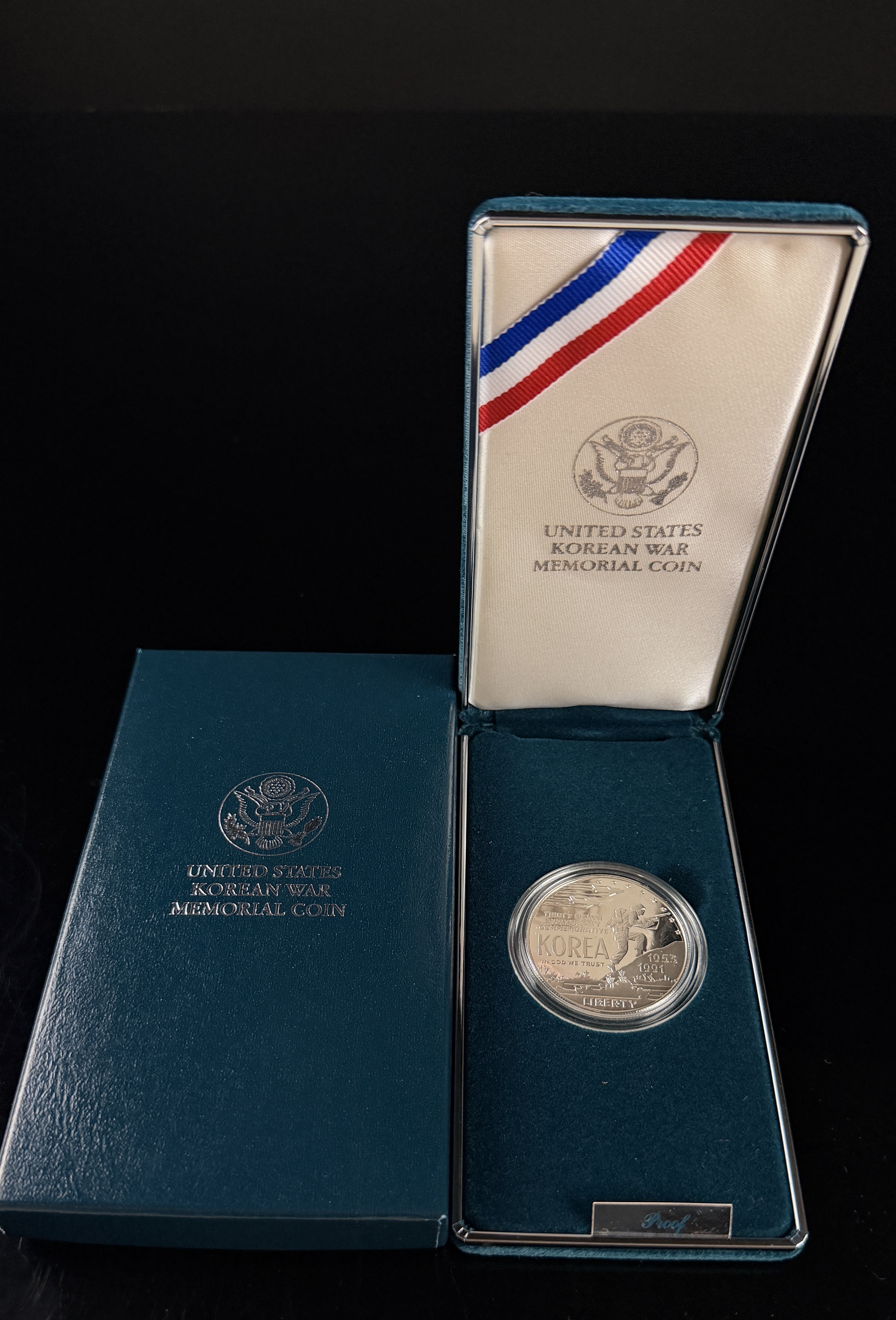 1991-P US Korean War Memorial Commemorative Proof Silver Dollar