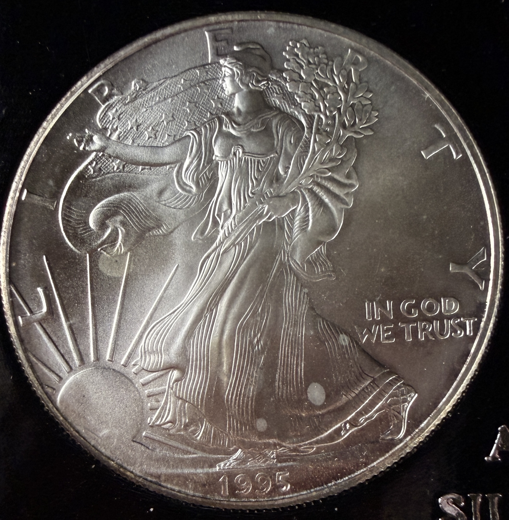 US 1995 American Silver Eagle 1 oz .999 Fine Silver Dollar Coin