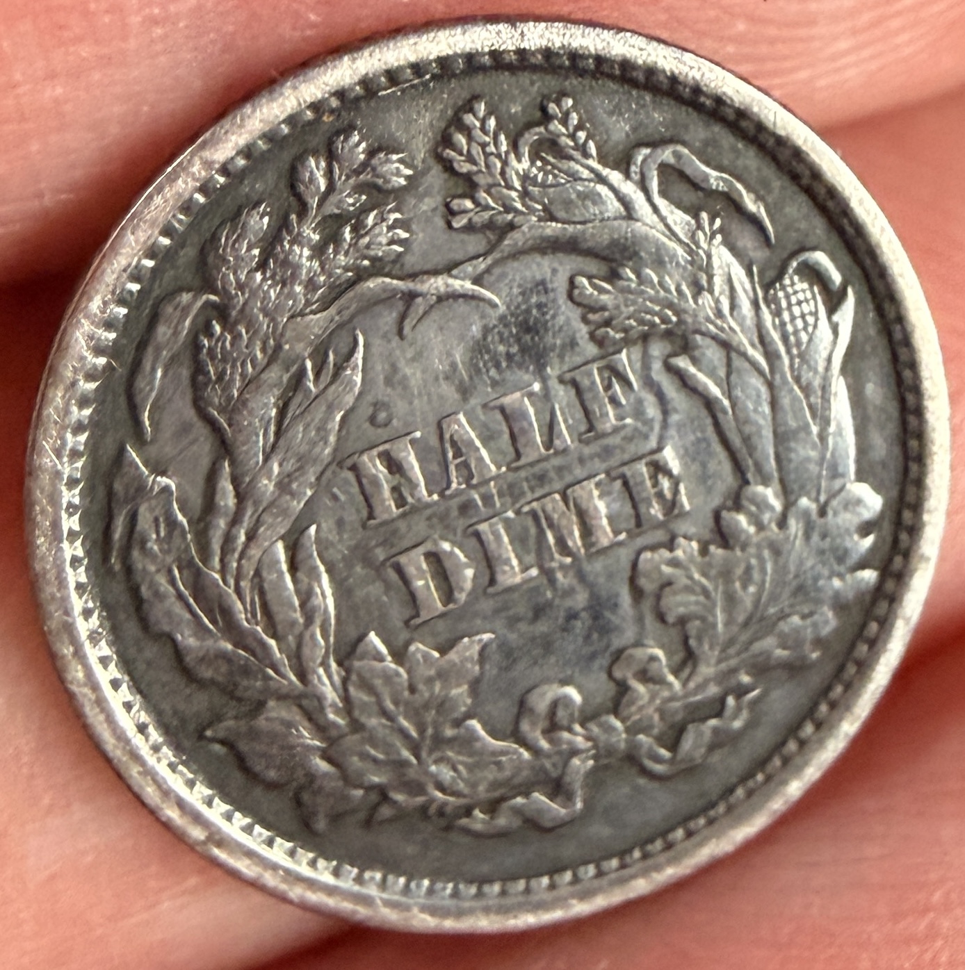 1861 US Seated Liberty Silver Half Dime