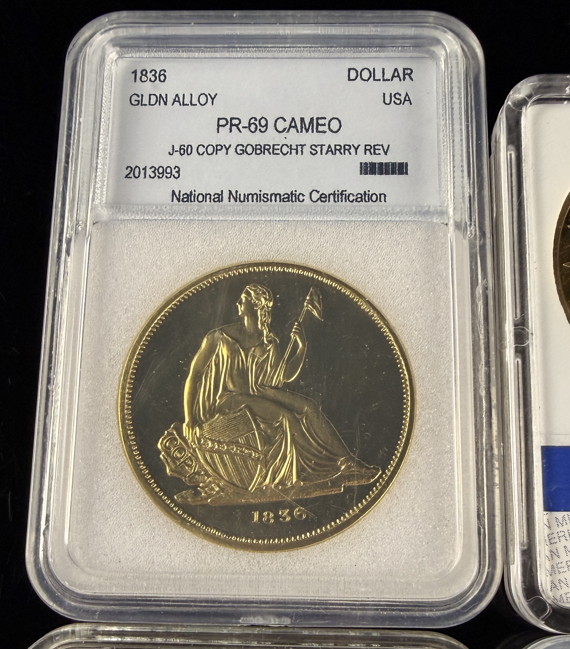 A Collection of Modern US Coin Replicas and a Commemorative Medal