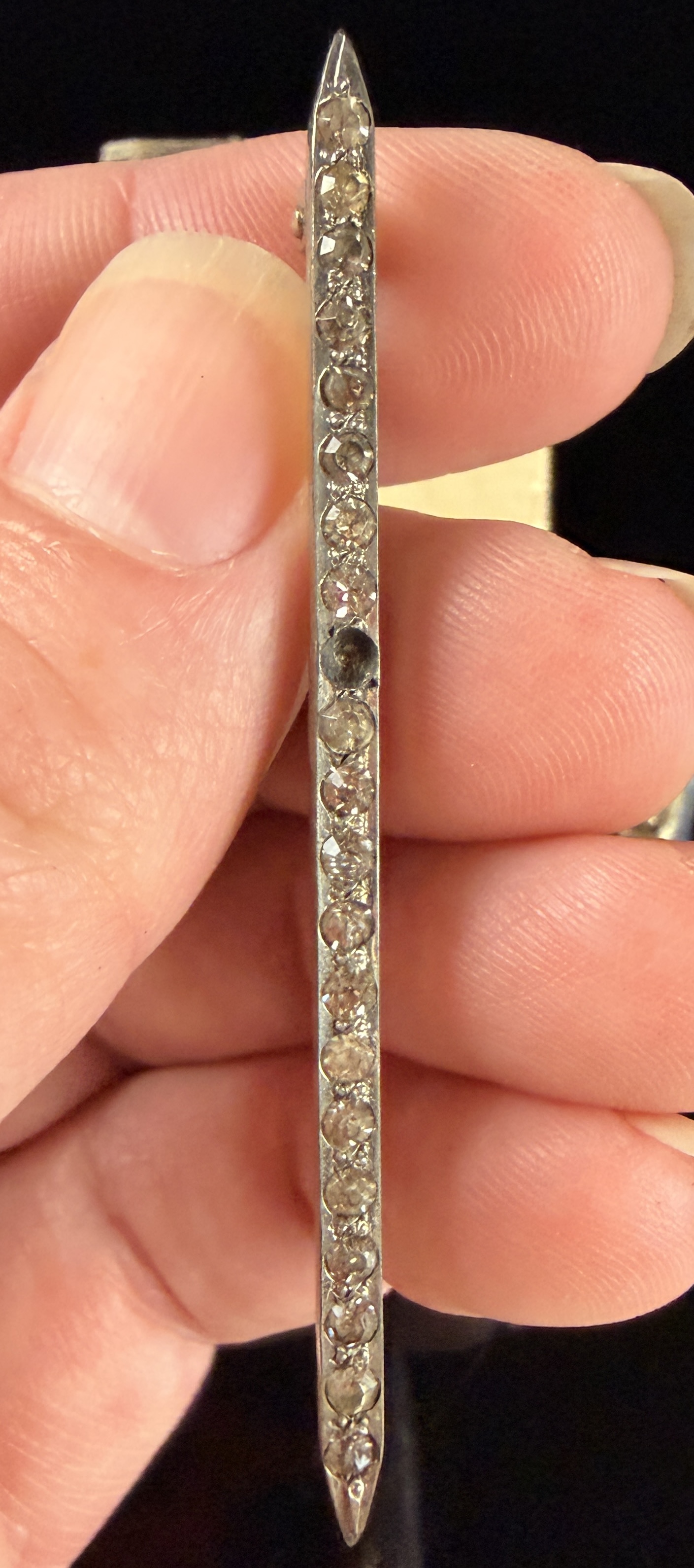 A Collection of Sterling Silver Jewelry including a Hallmarked Crescent Brooch and Uncas Ring