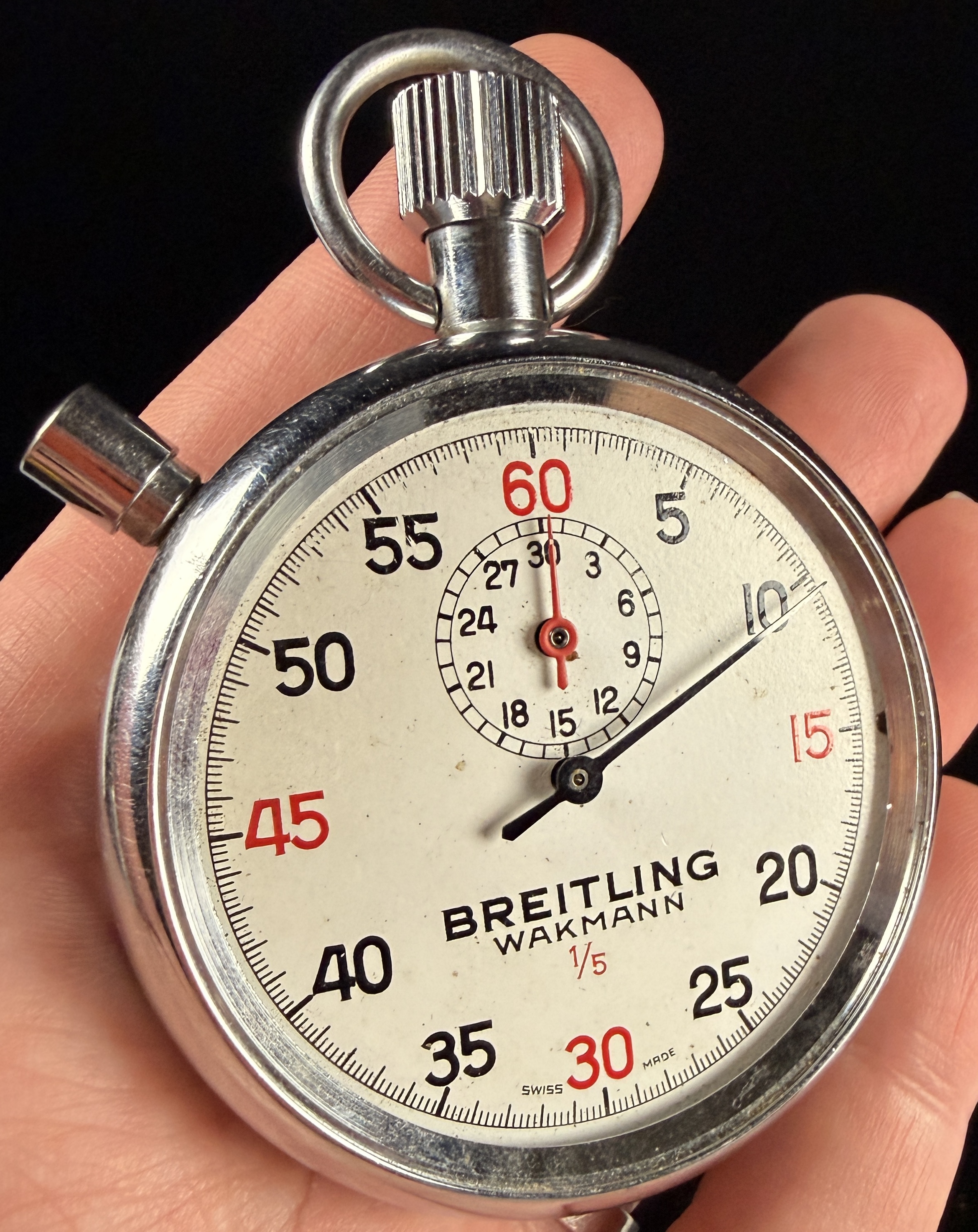 Breitling Wakmann 1/5 Second Mechanical Stopwatch