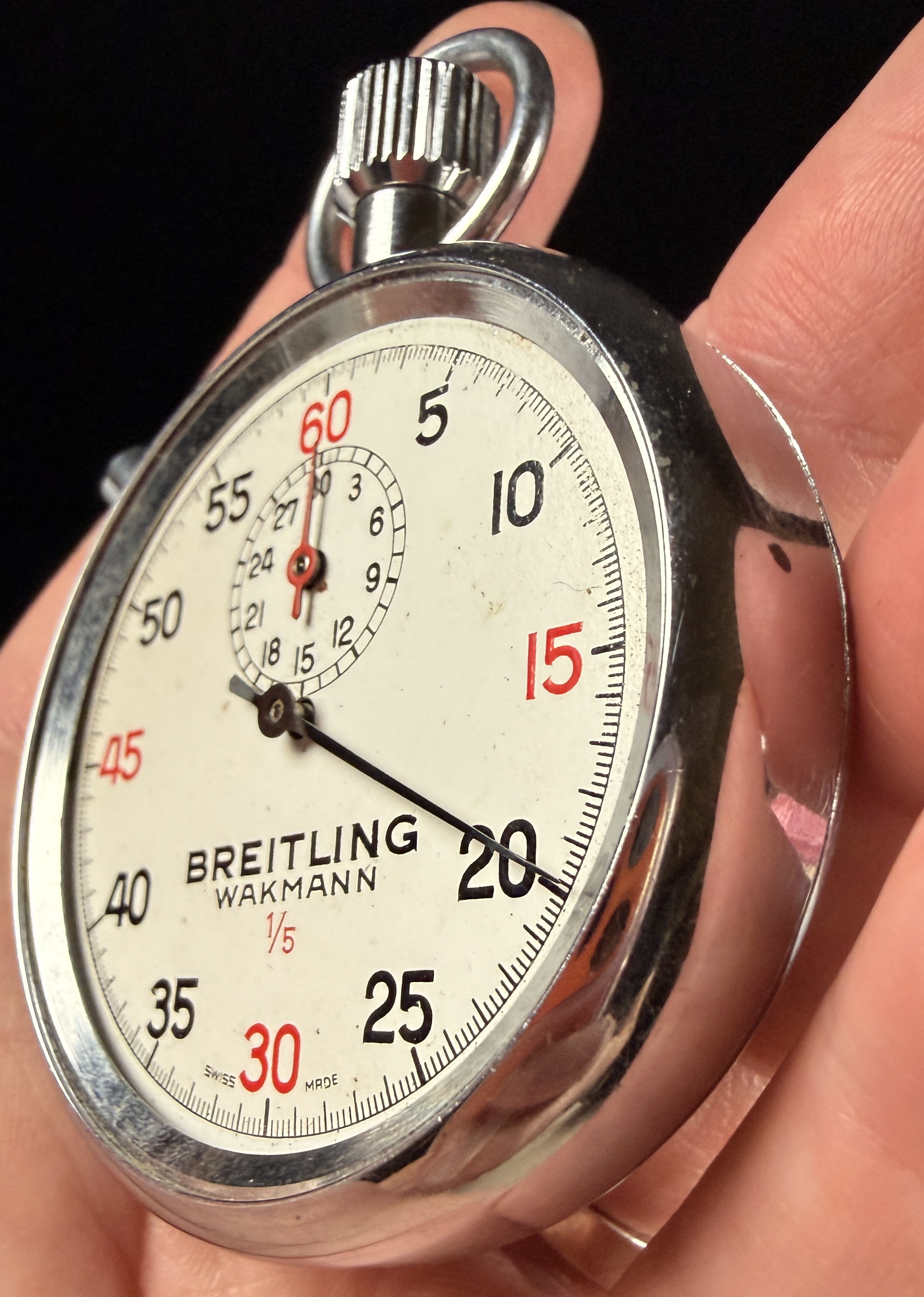 Breitling Wakmann 1/5 Second Mechanical Stopwatch