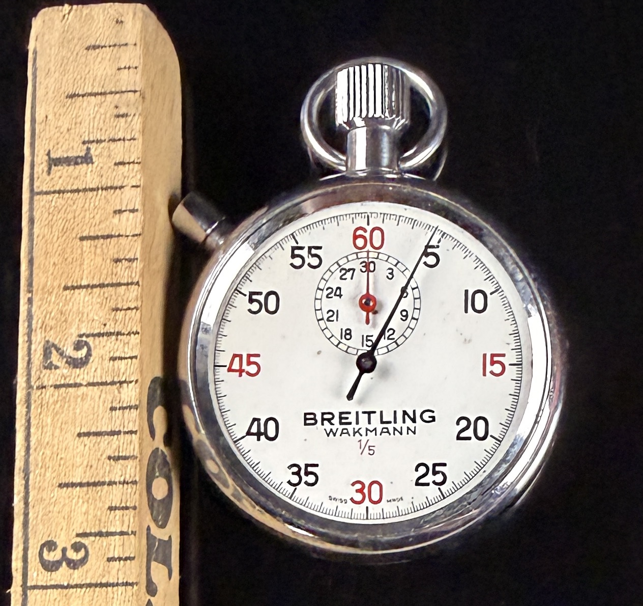Breitling Wakmann 1/5 Second Mechanical Stopwatch