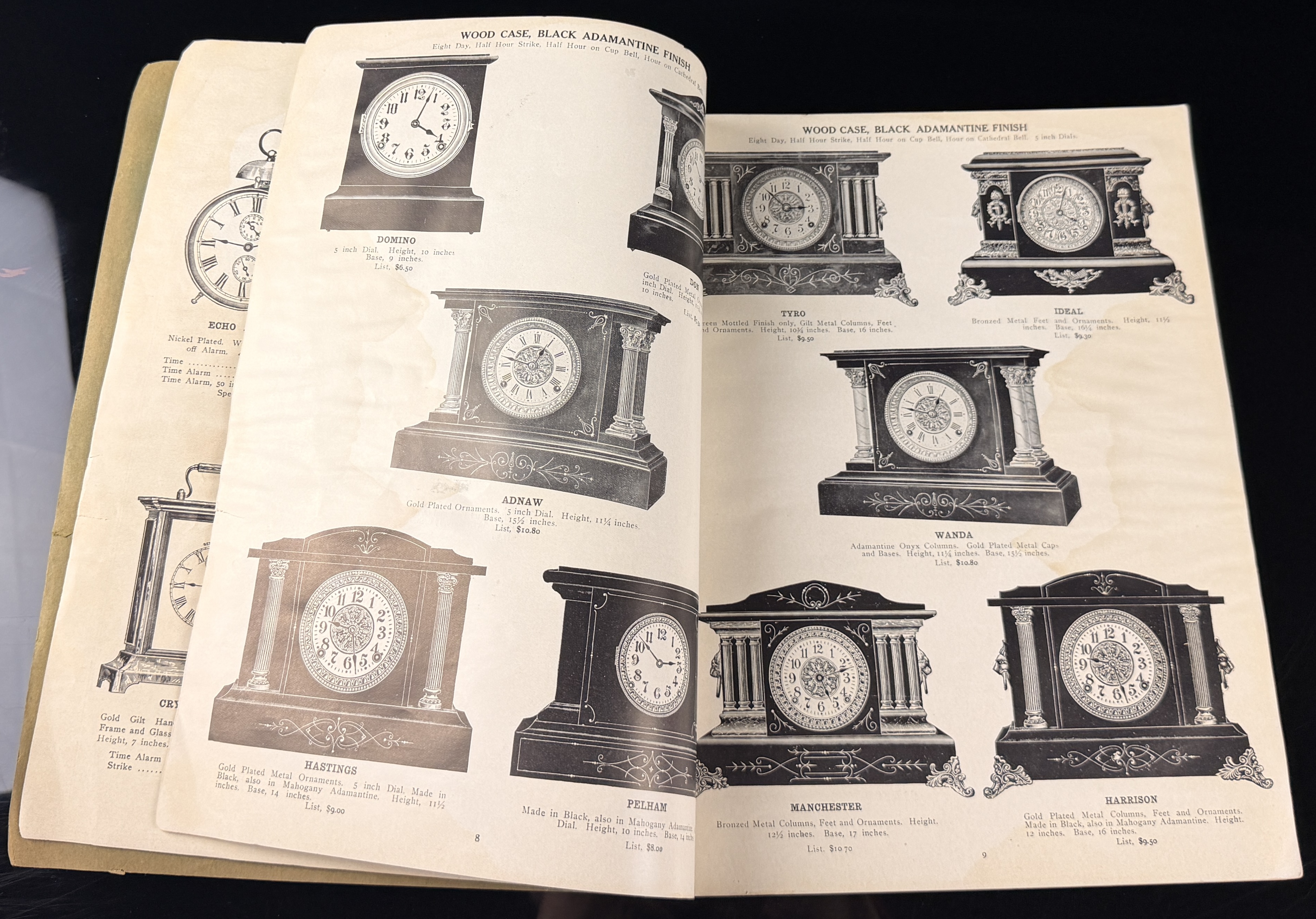 Seth Thomas Clock Co. Catalog No. 675, 1909