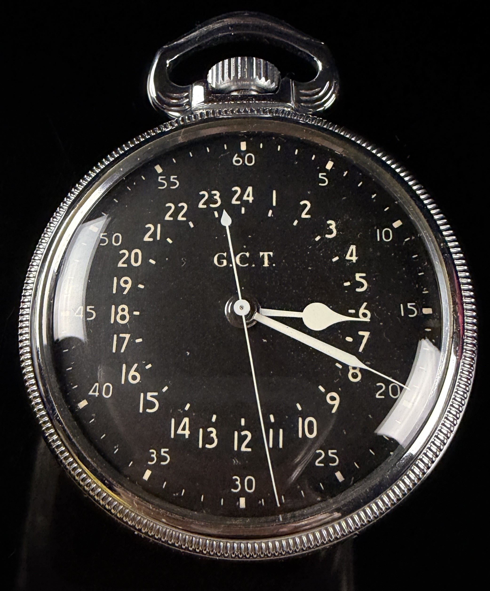 Hamilton Grade 4992B G.C.T. WWII US Military Navigation Pocket Watch