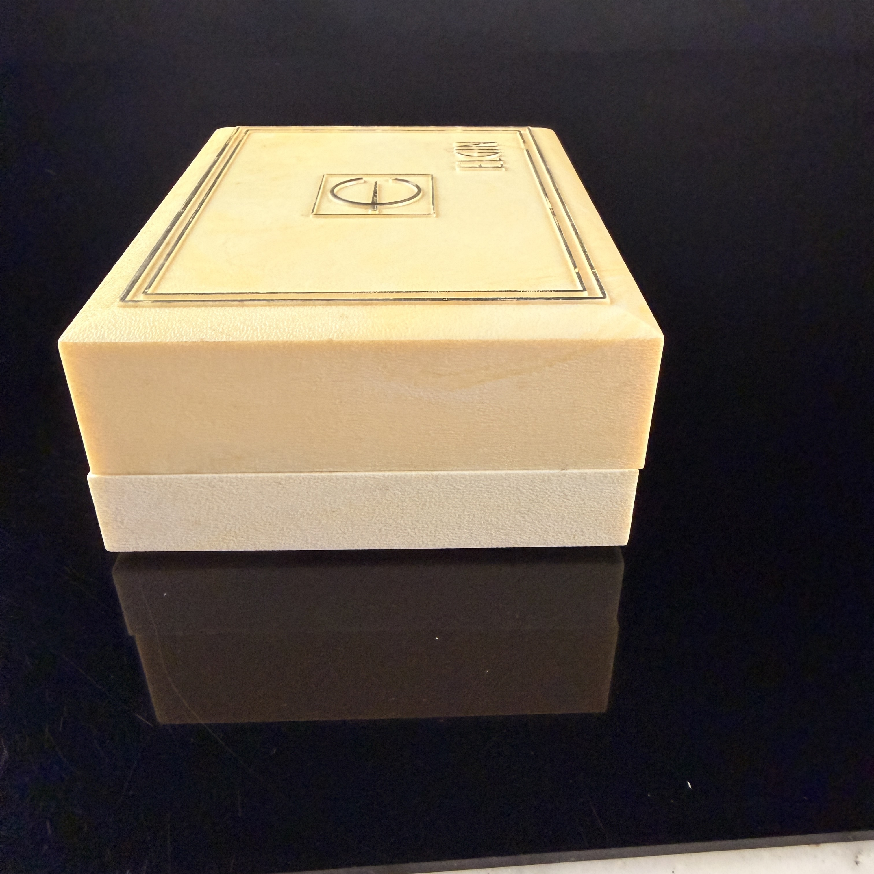 Vintage Elgin Marbled Plastic Watch Presentation Box