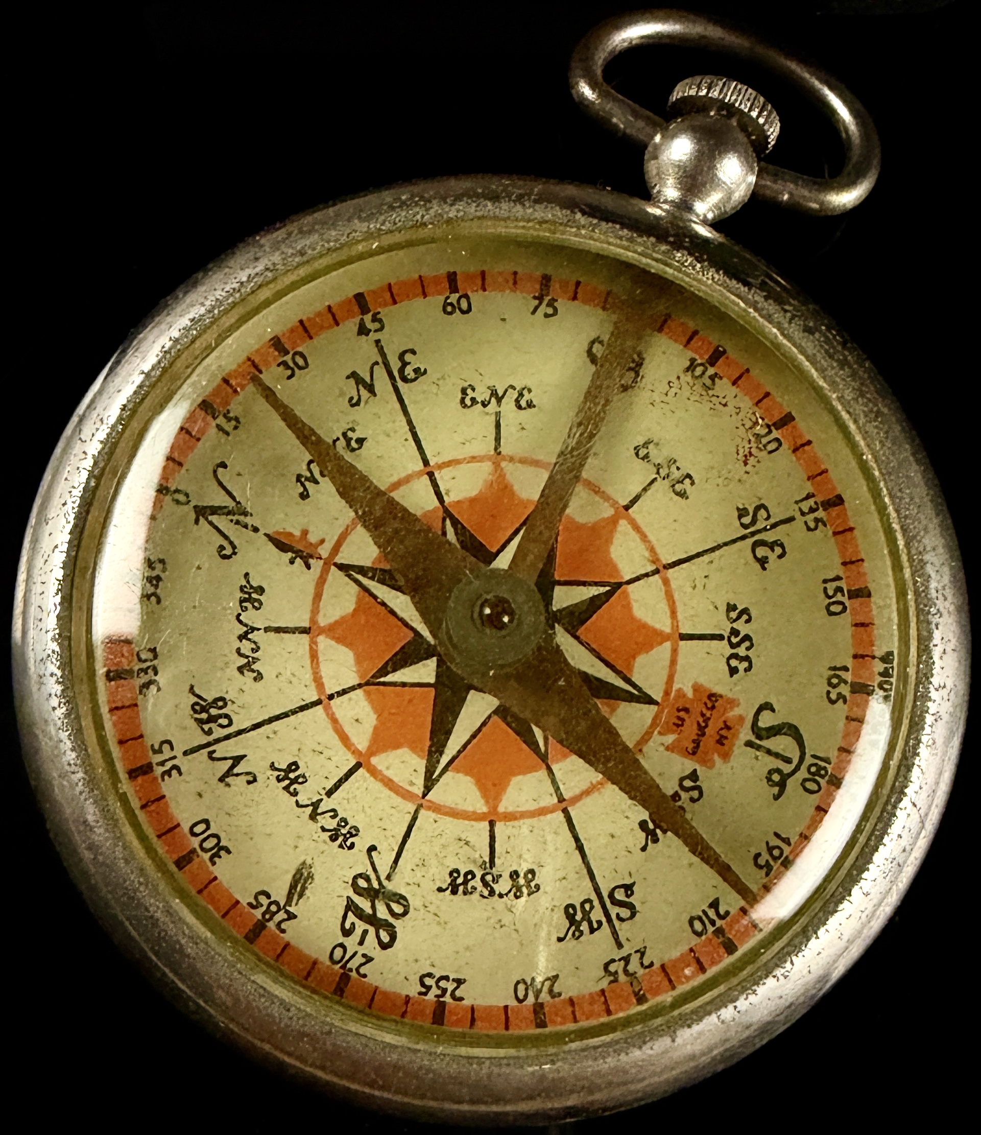 WWII US Gauge Co Pocket Compass with Original Box