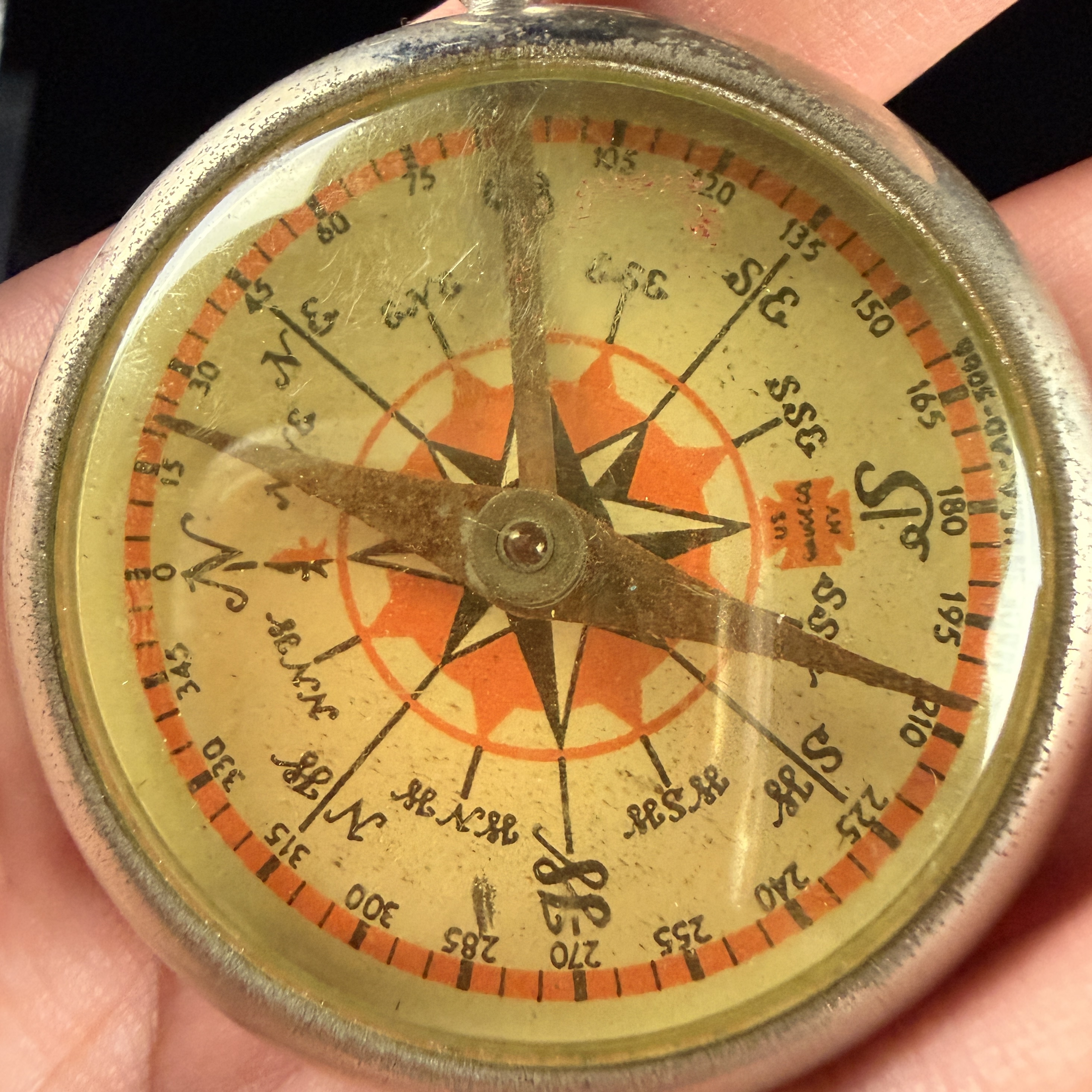 WWII US Gauge Co Pocket Compass with Original Box