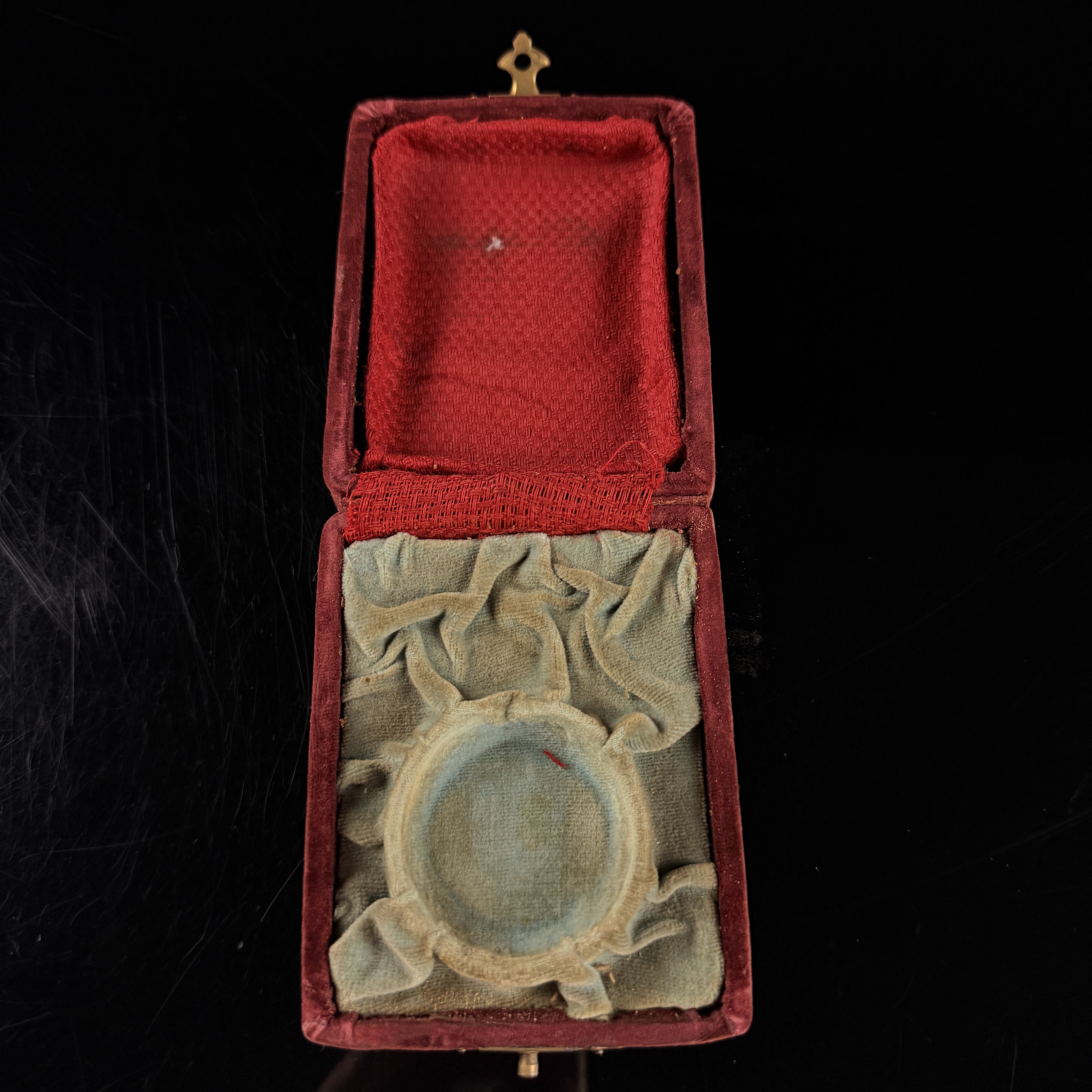 Antique Velvet Pocket Watch Presentation Box