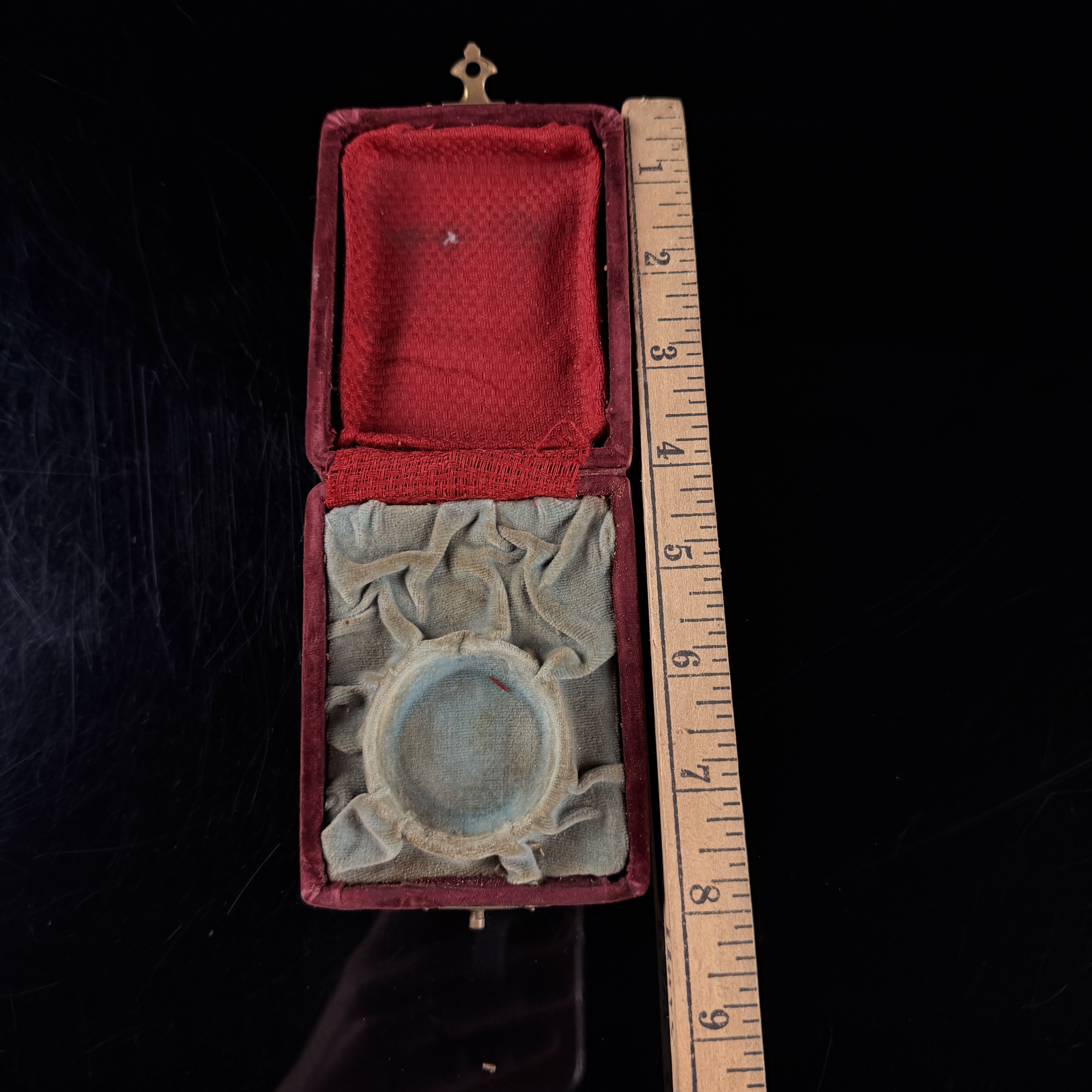 Antique Velvet Pocket Watch Presentation Box