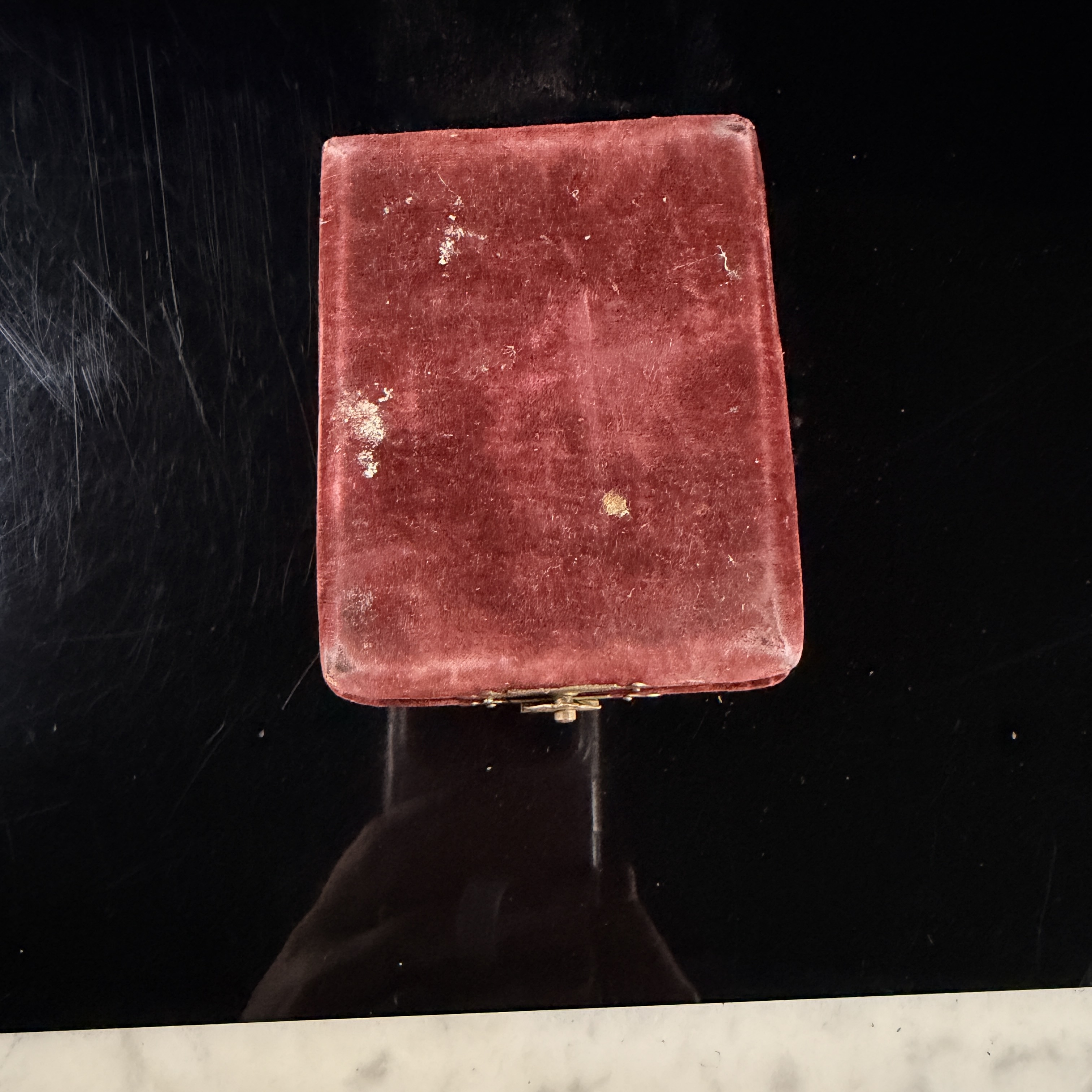Antique Velvet Pocket Watch Presentation Box