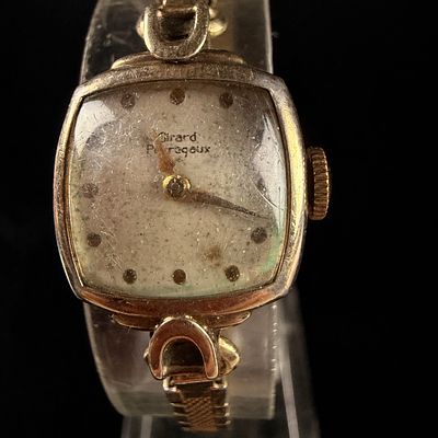 Girard-Perregaux Ladies Vintage 10K Gold Filled 17 Jewel Mechanical Watch Reference 61 290. A 
