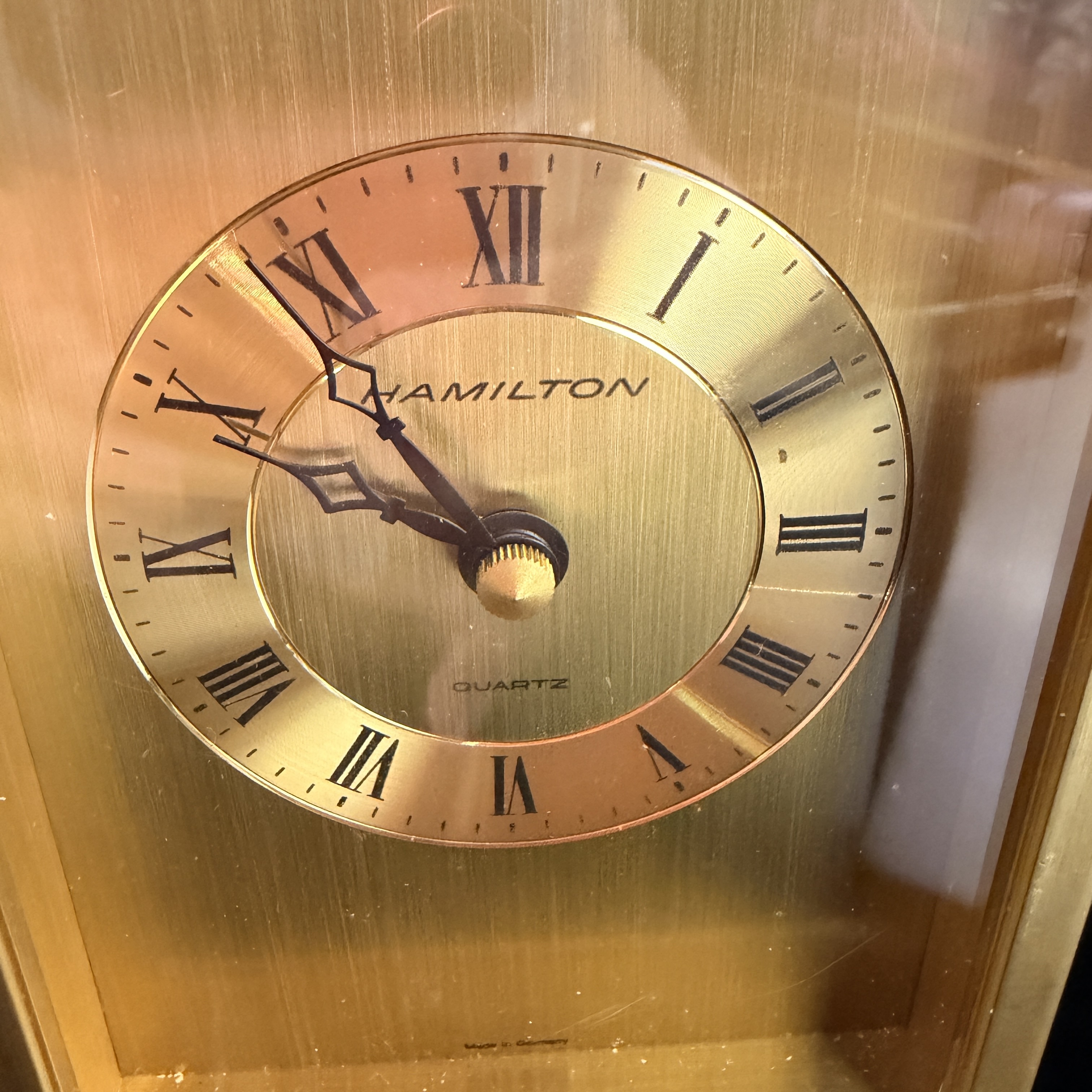 Hamilton Brass Quartz Carriage Clock West Germany