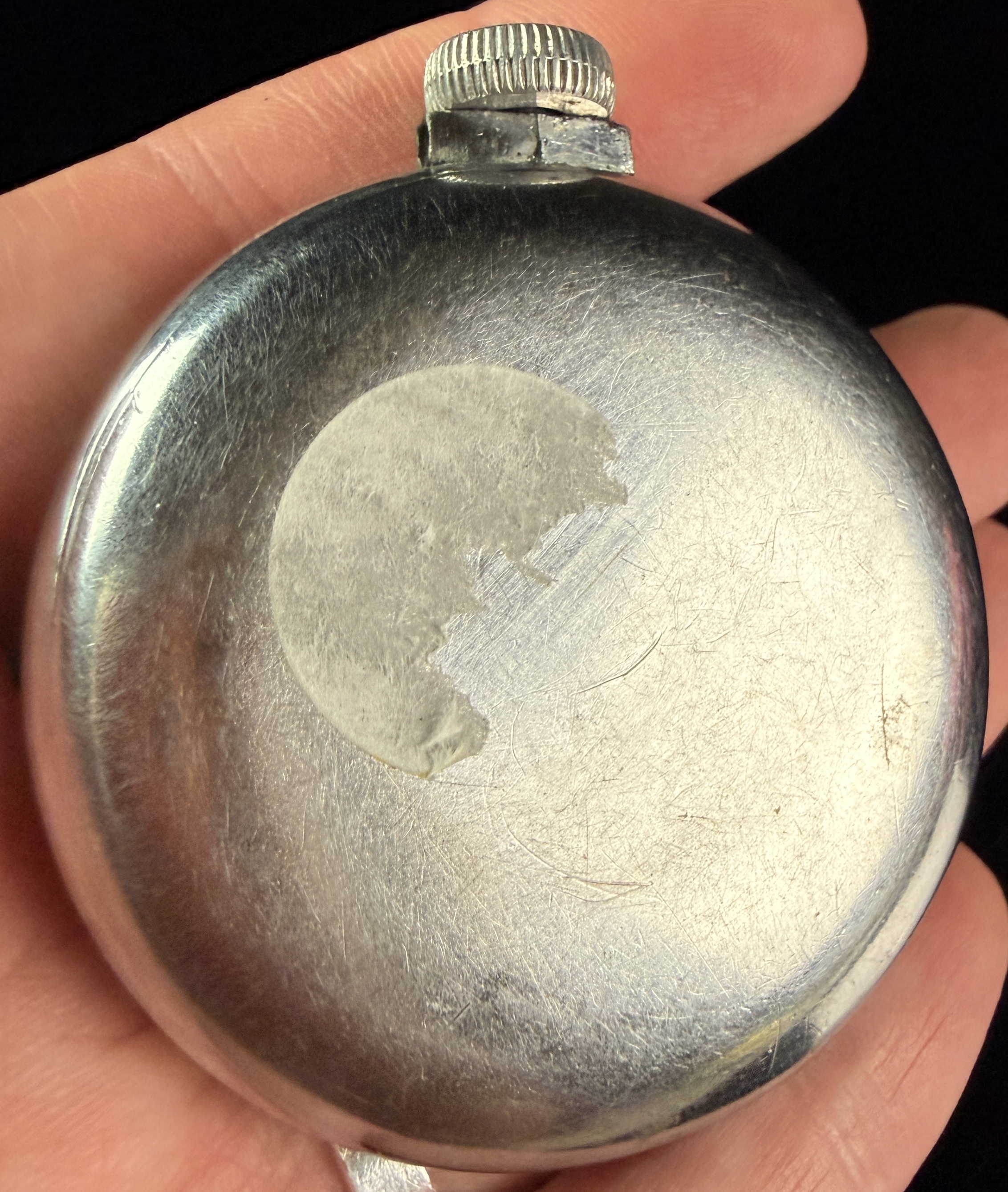 Ingraham Biltmore Luminous Uranium Dial Manual Wind Pocket Watch
