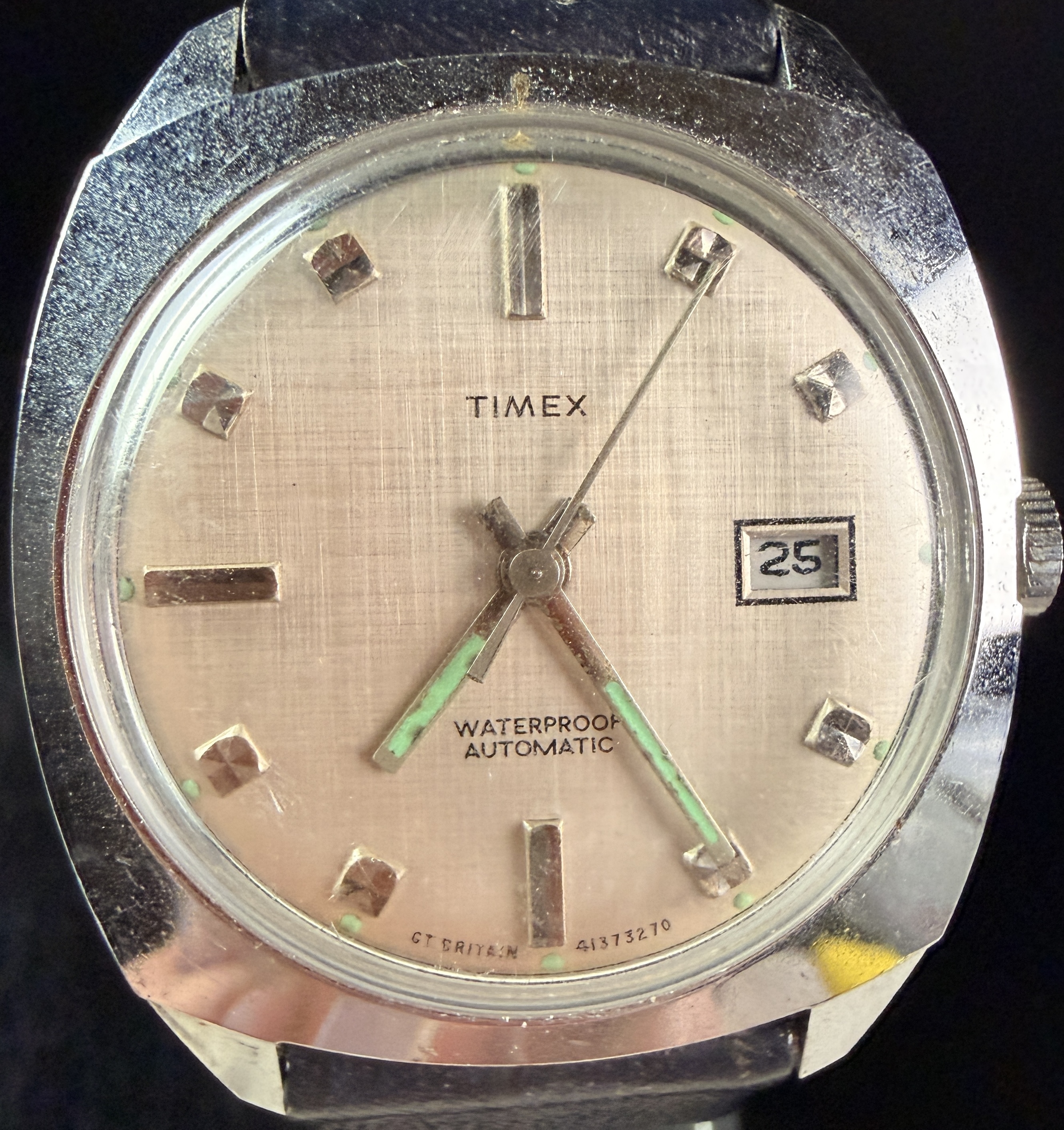 1970 Timex Viscount Automatic Date Wristwatch Reference 41373270