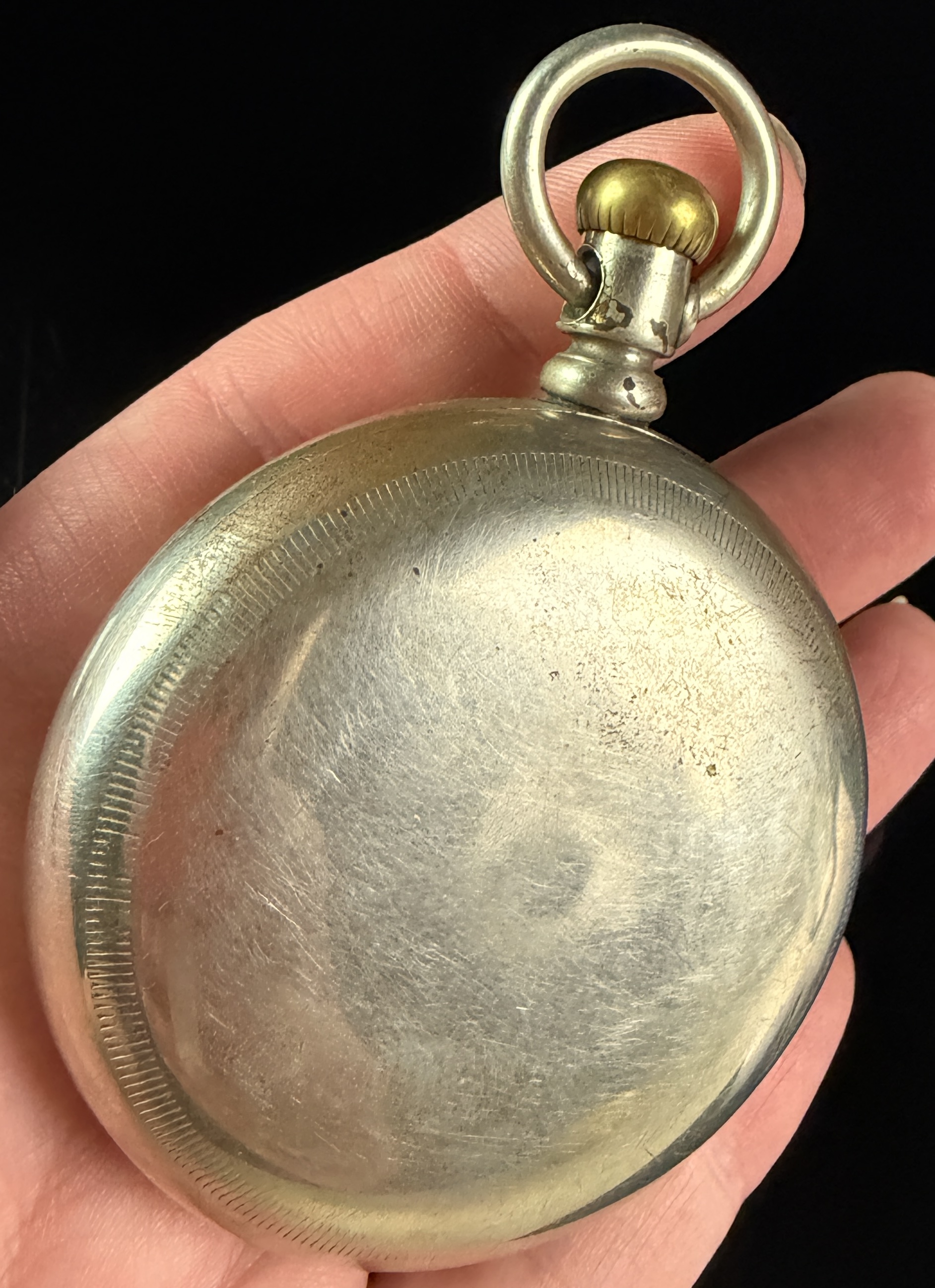 Seth Thomas 18 Size Silverine Open-Face Pocket Watch