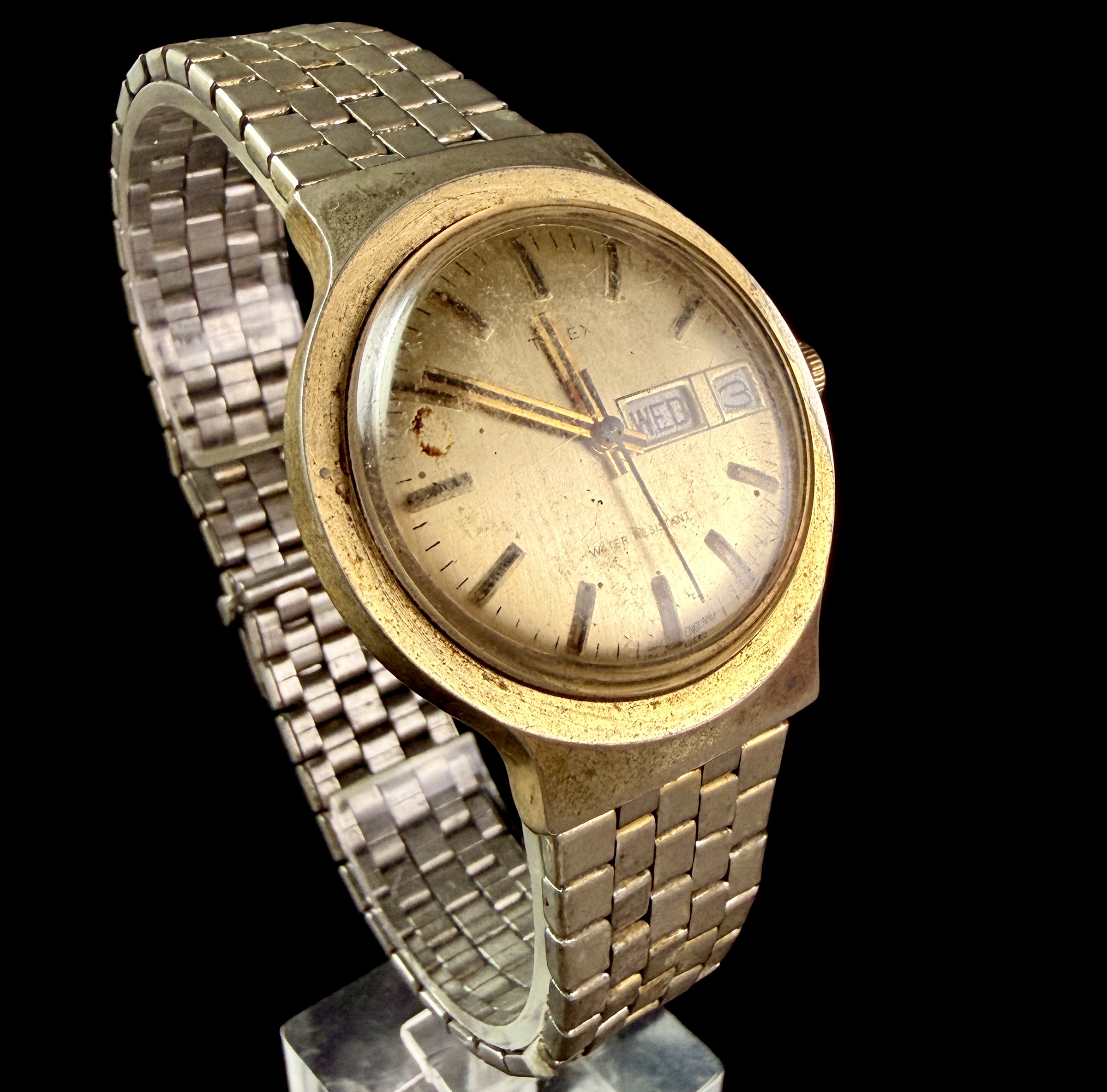Vintage Timex Marlin Day-Date Mechanical Wristwatch, 1980